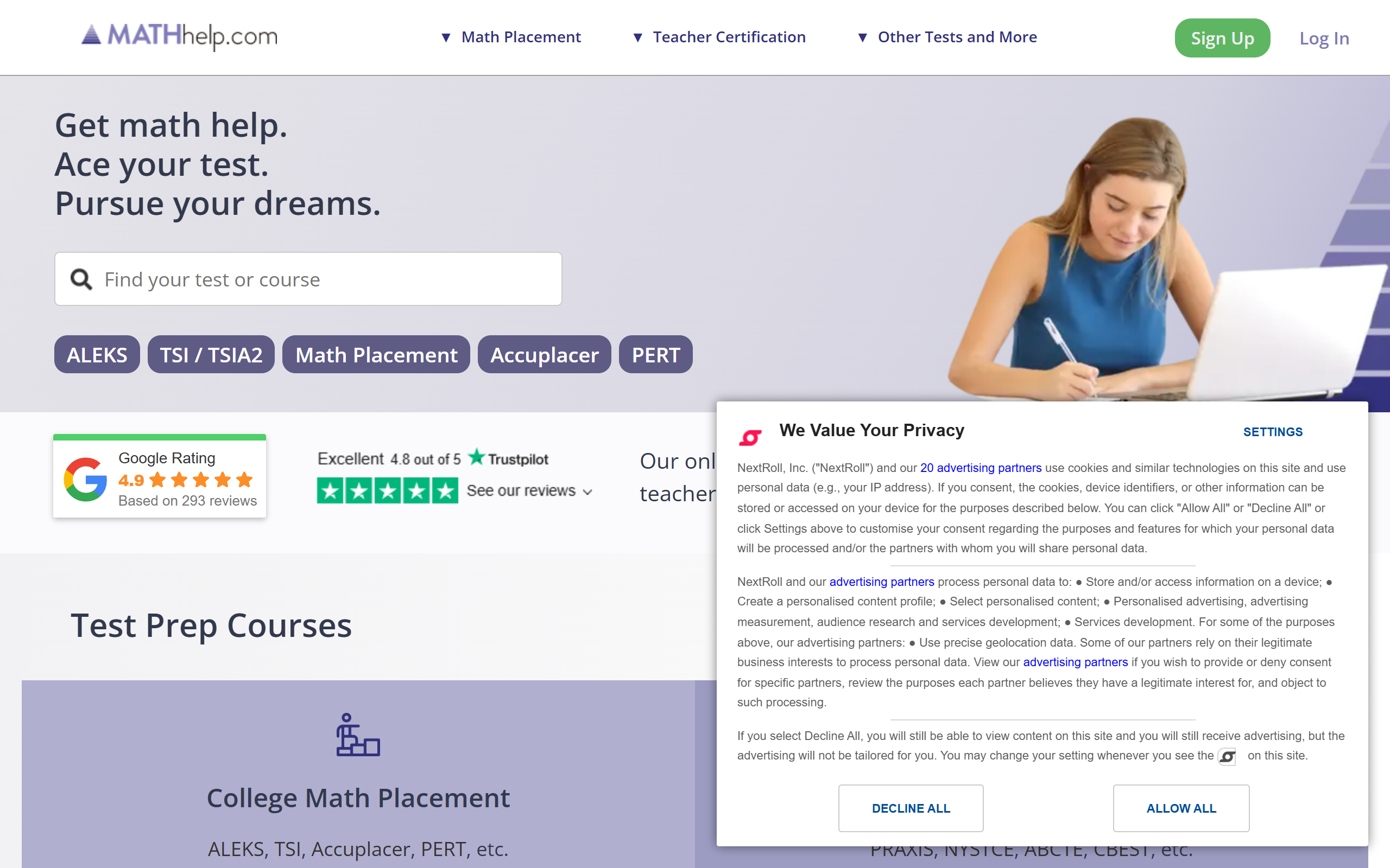 MathHelp screenshot