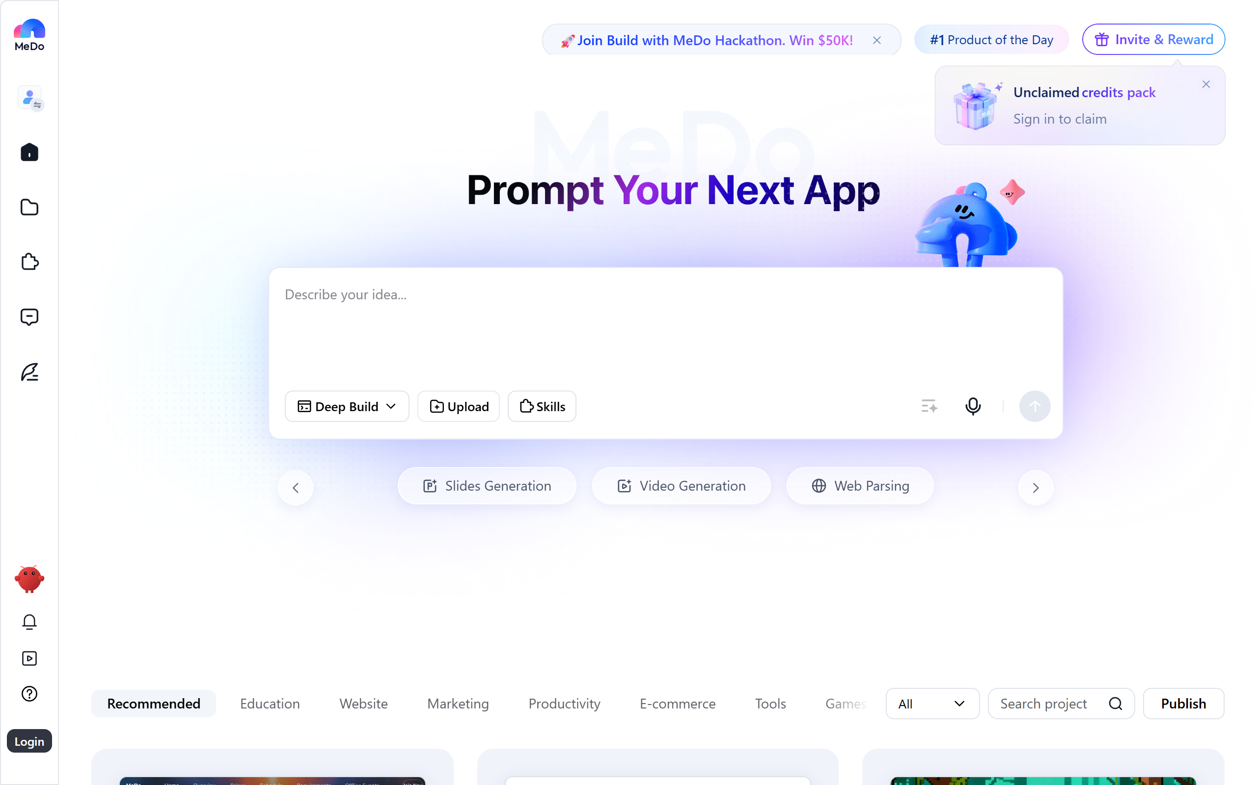 MeDo screenshot