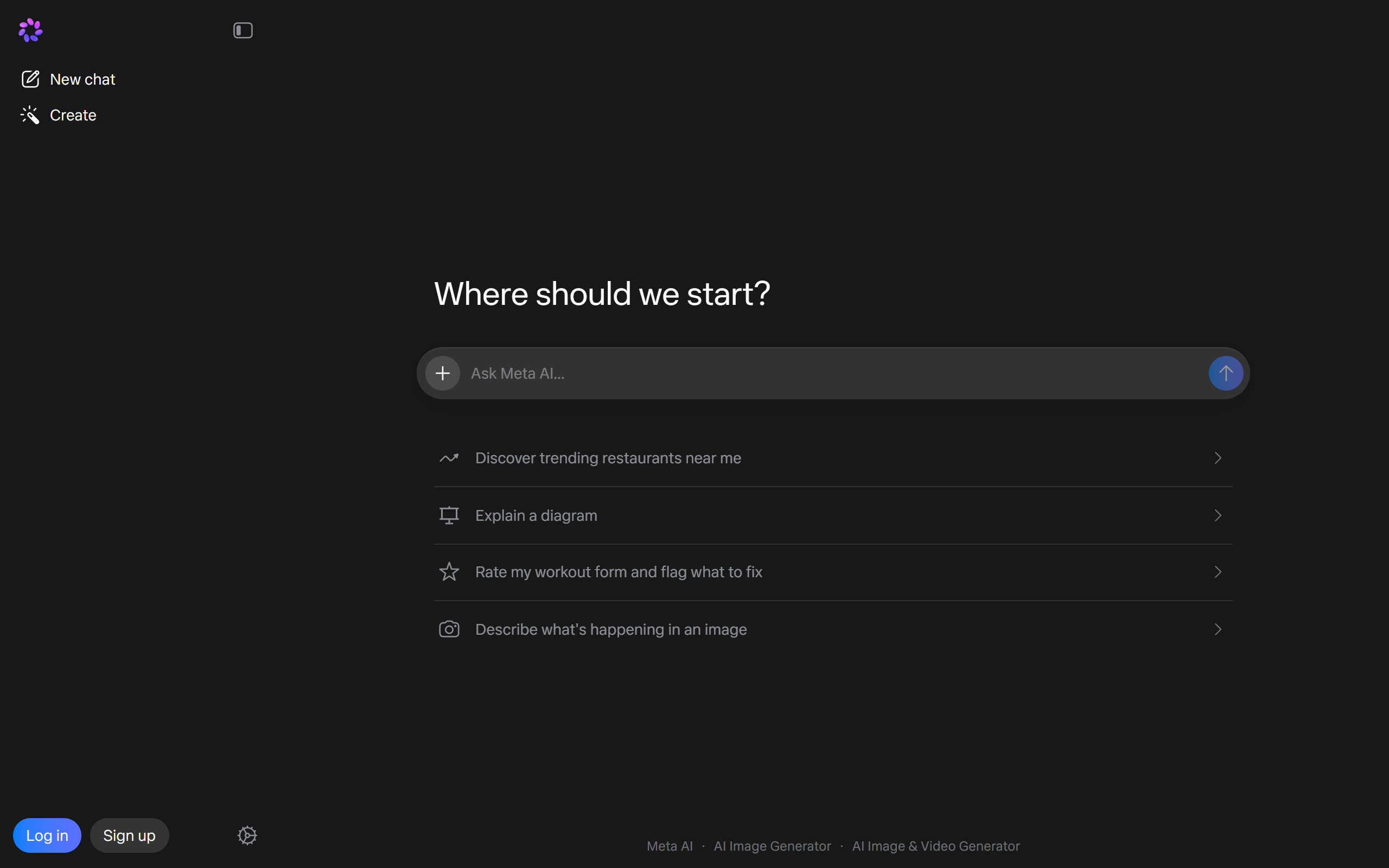 Meta AI Assistant screenshot