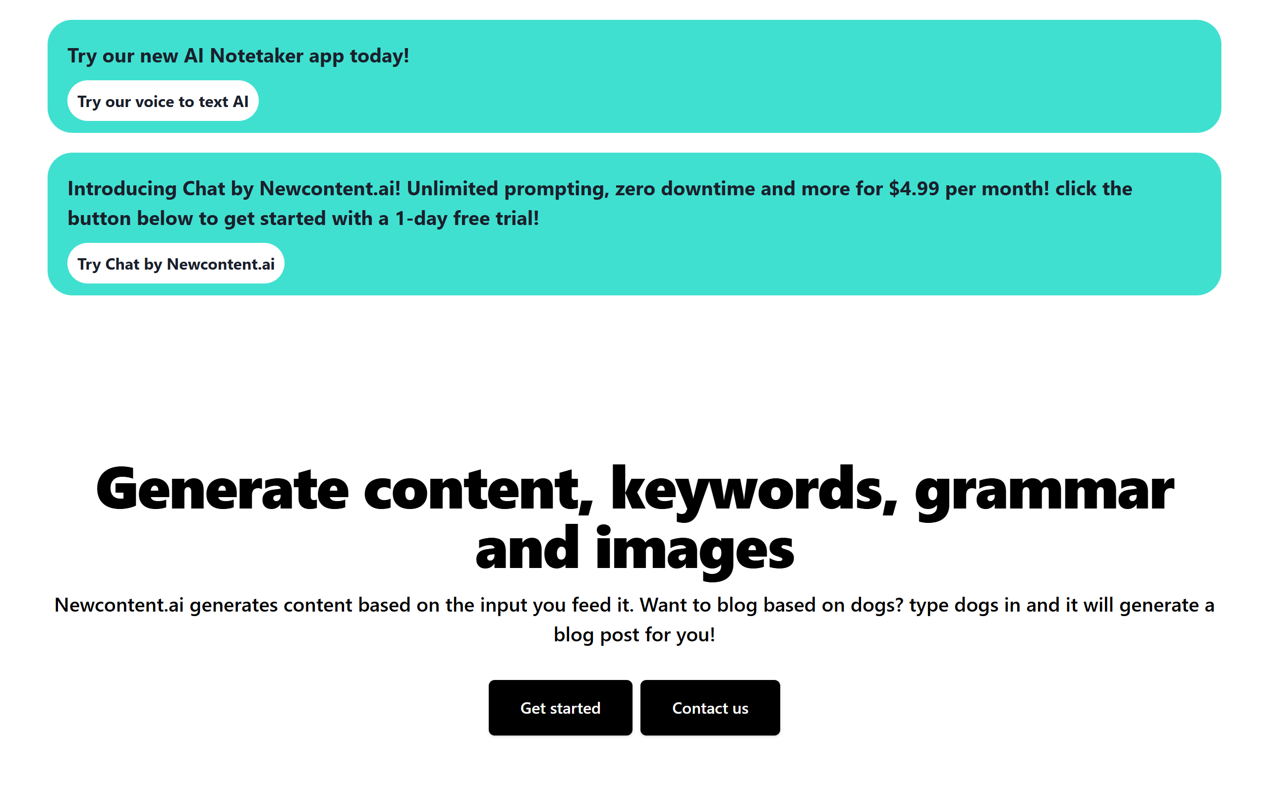 Mewcontent screenshot