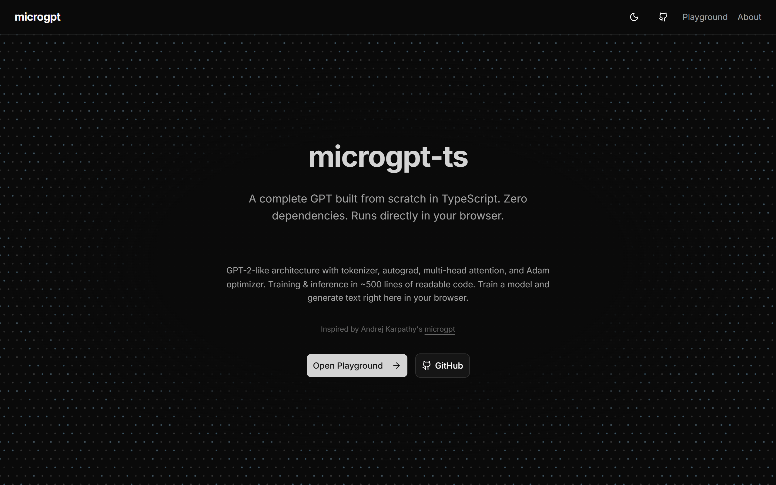 Microgpt screenshot
