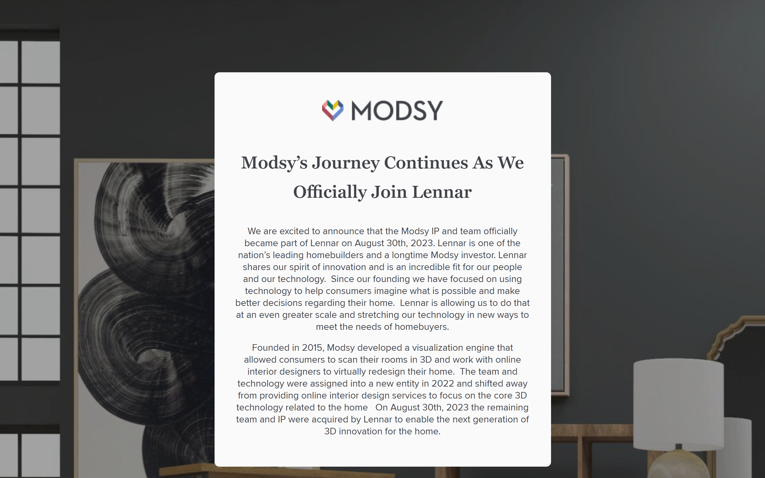 Modsy screenshot
