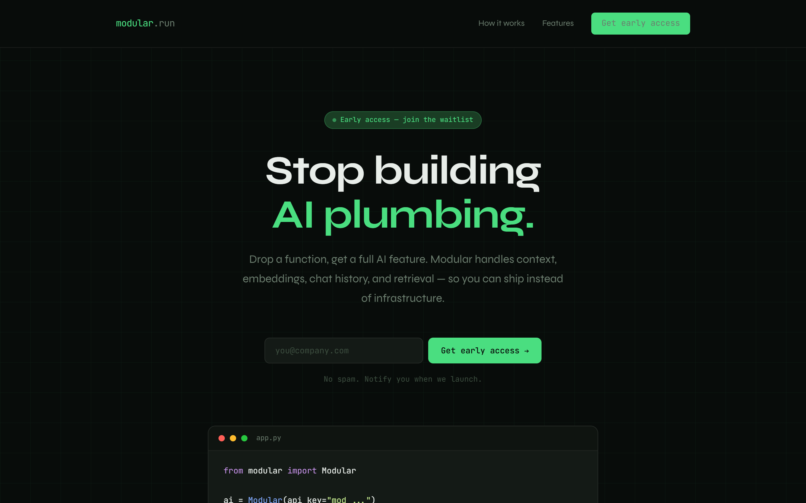 Modular screenshot
