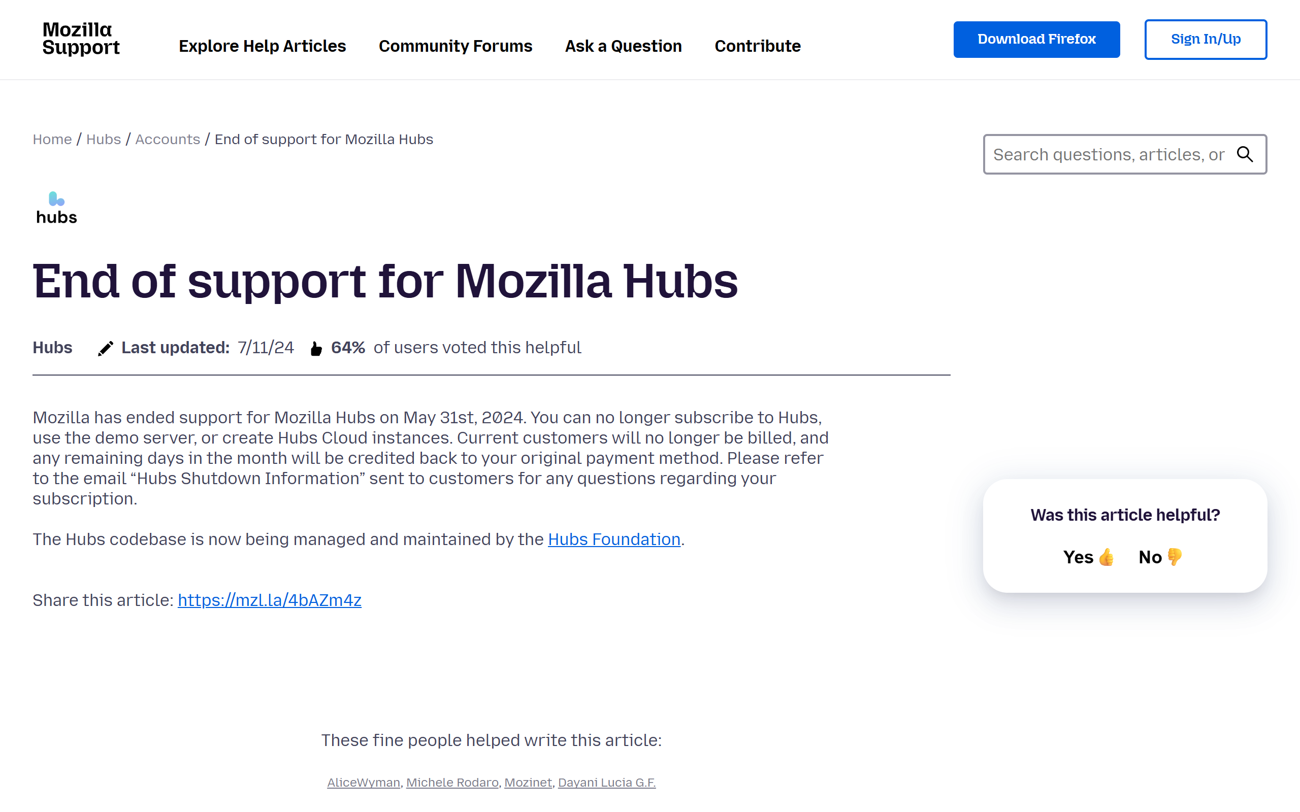Mozilla Hubs screenshot
