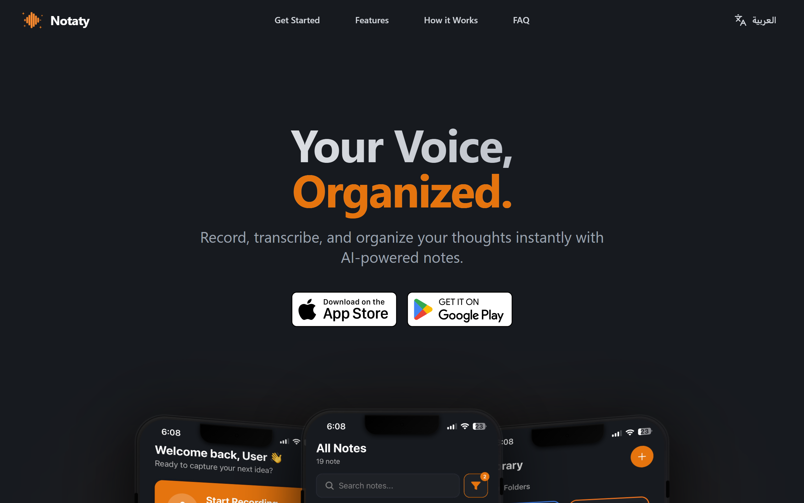 Notaty - smart voice notes screenshot