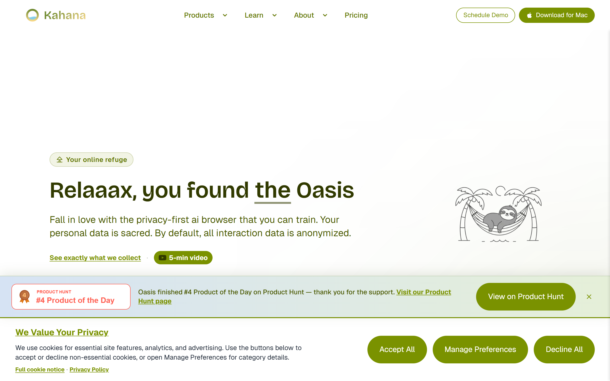 Oasis Browser for Mac screenshot