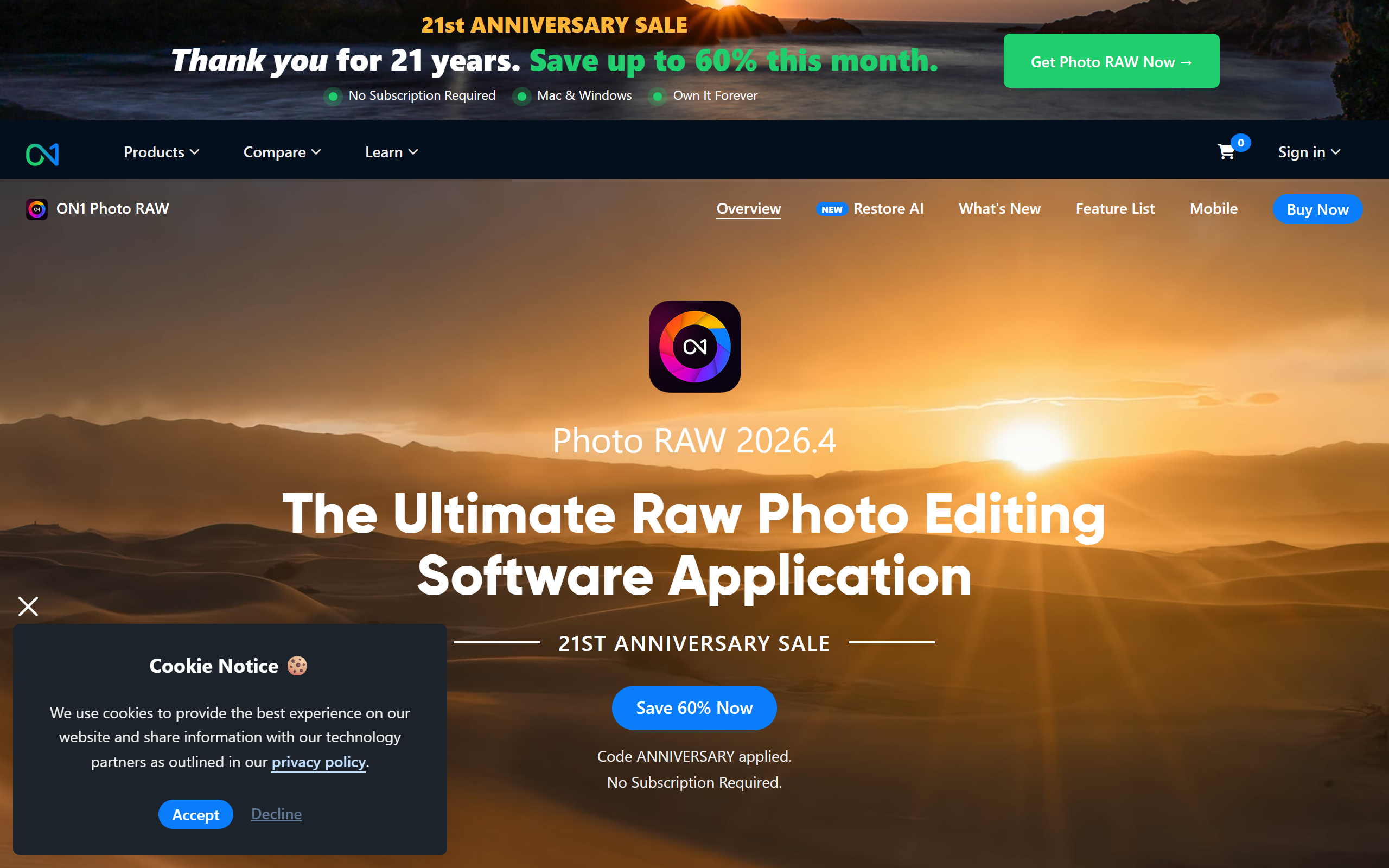 ON1 Photo RAW screenshot