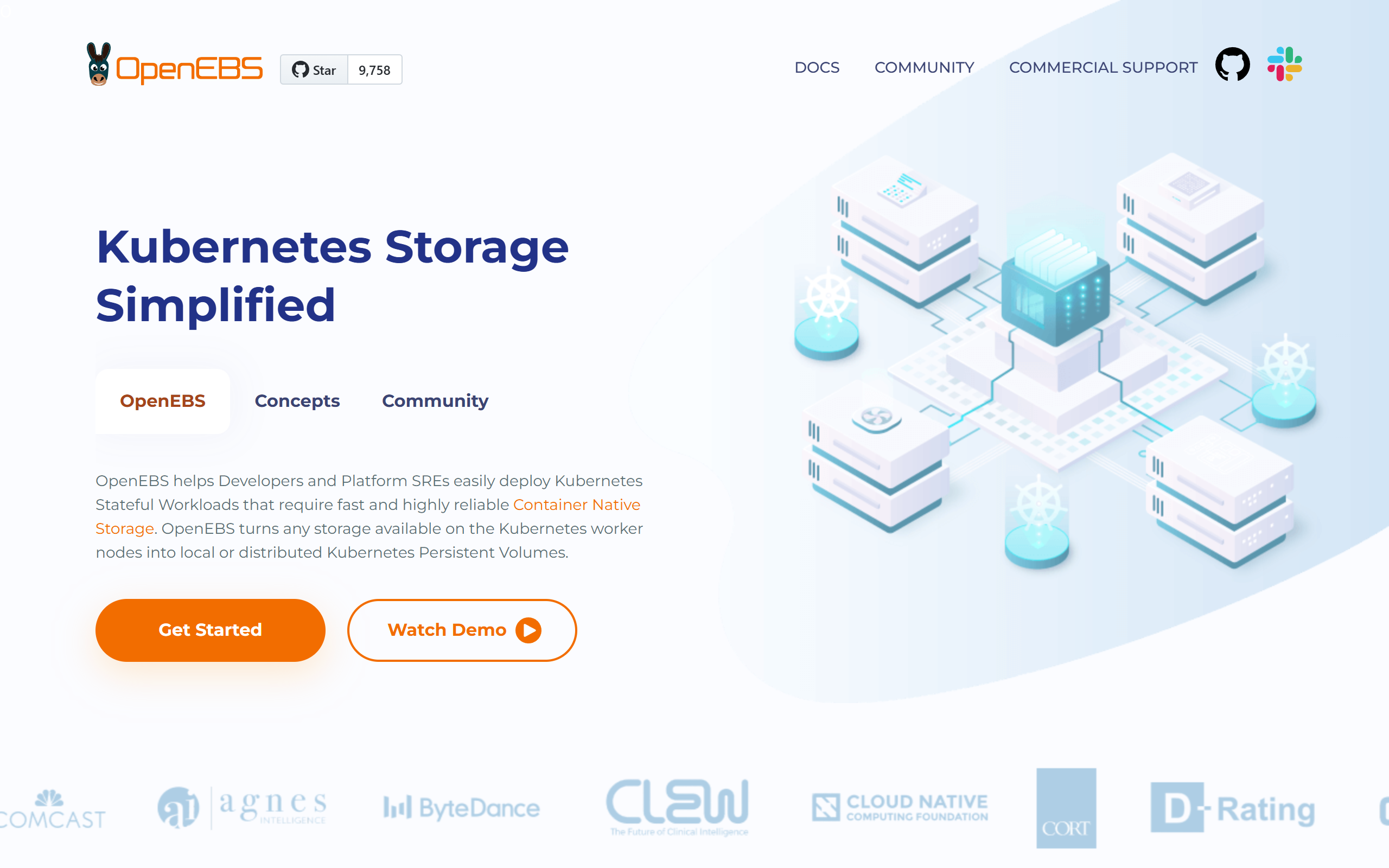 OpenEBS screenshot