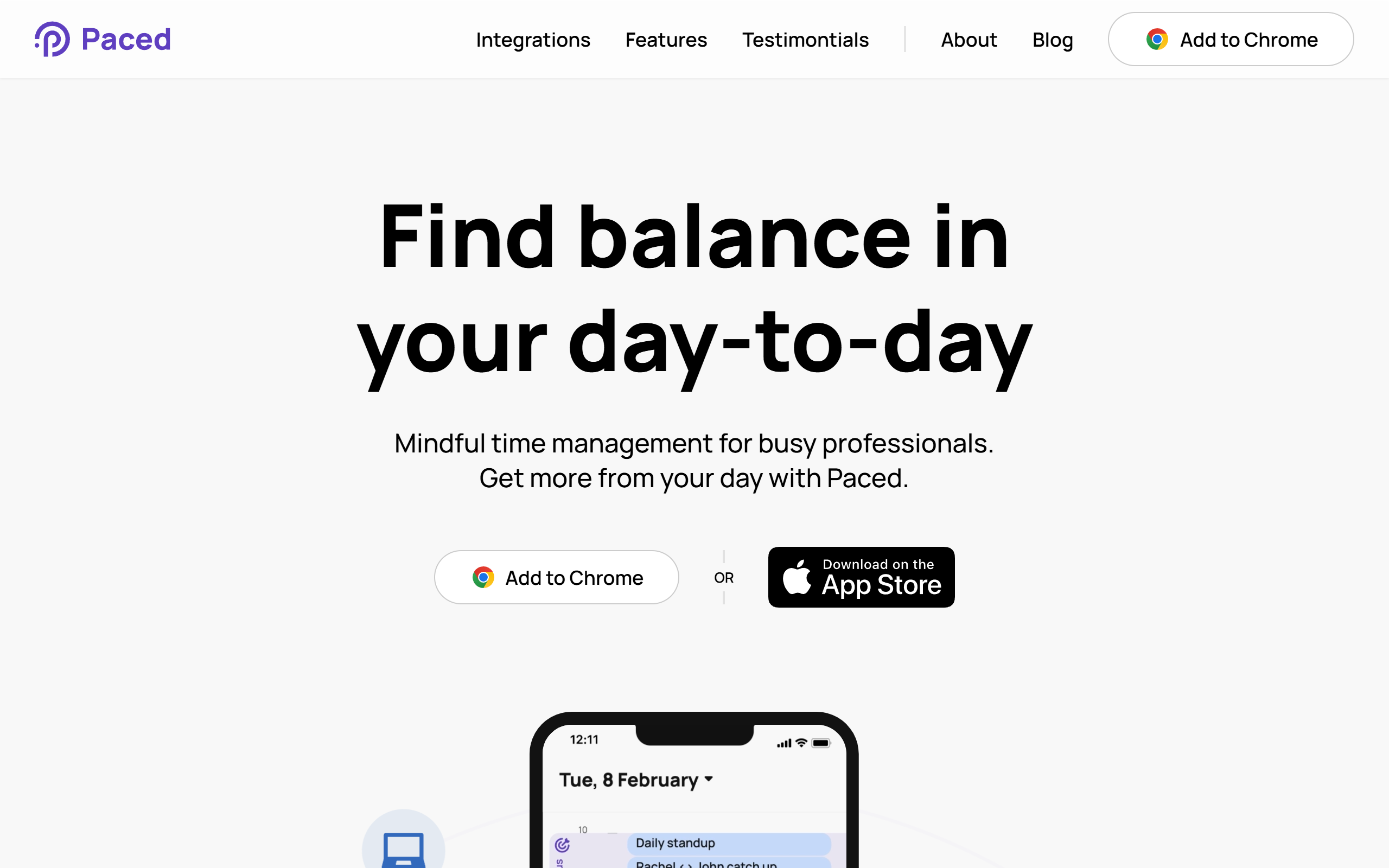 Paced Email screenshot