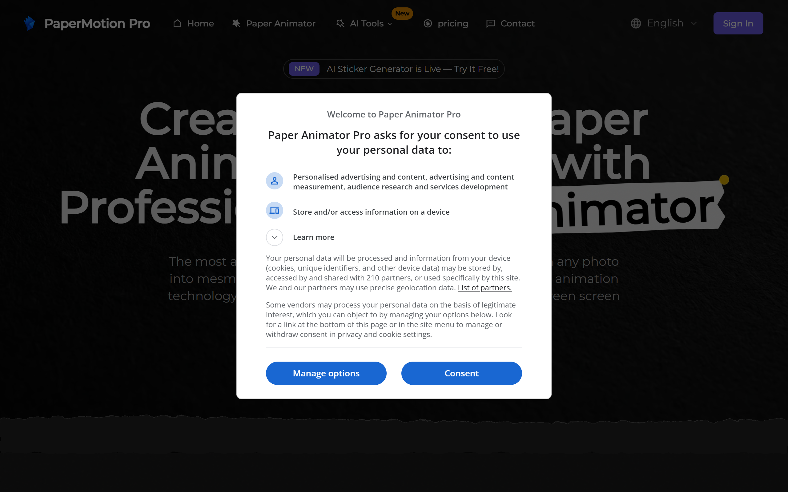 PaperMotion Pro screenshot