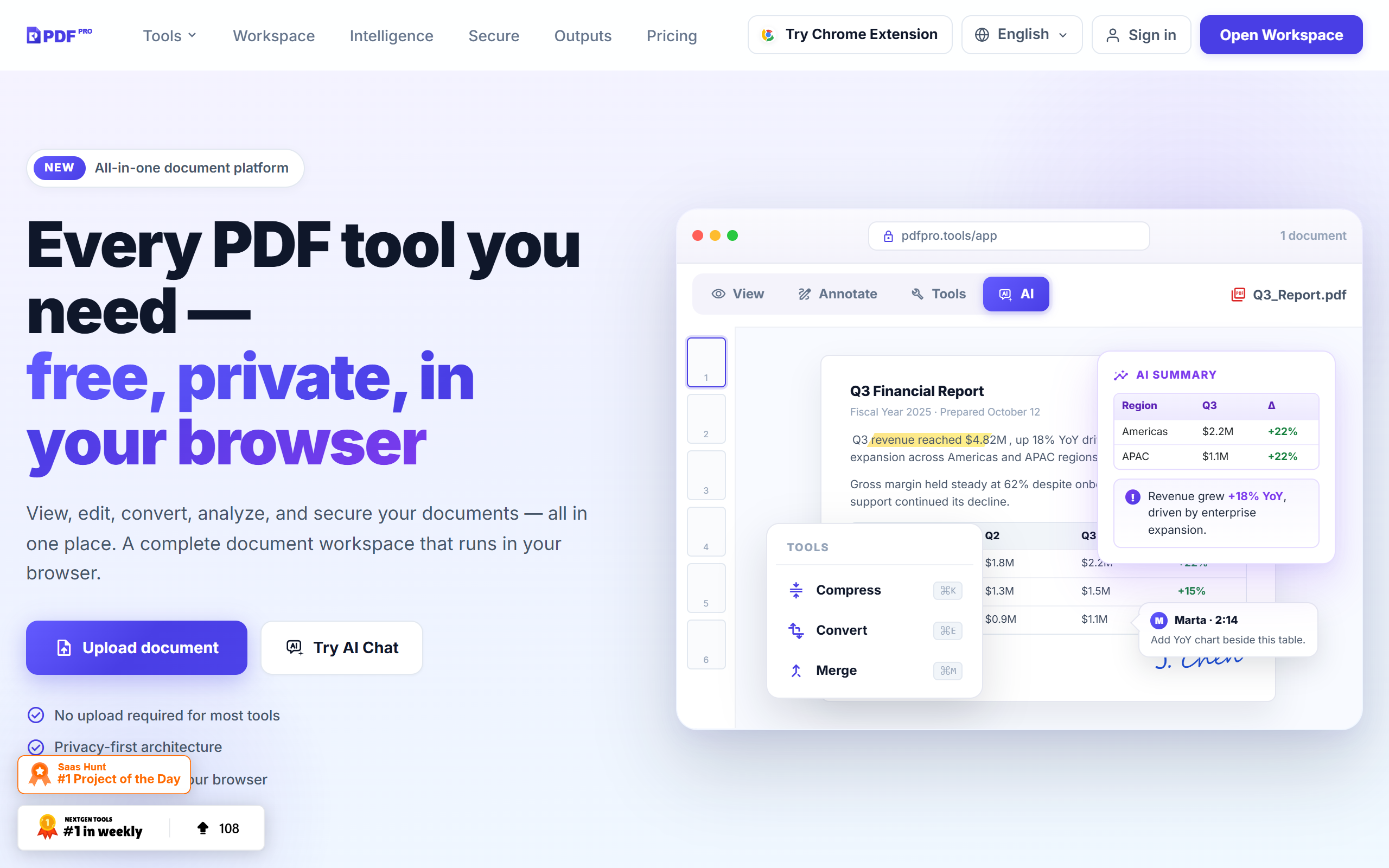 PDF Pro — Privacy-First PDF Workspace screenshot
