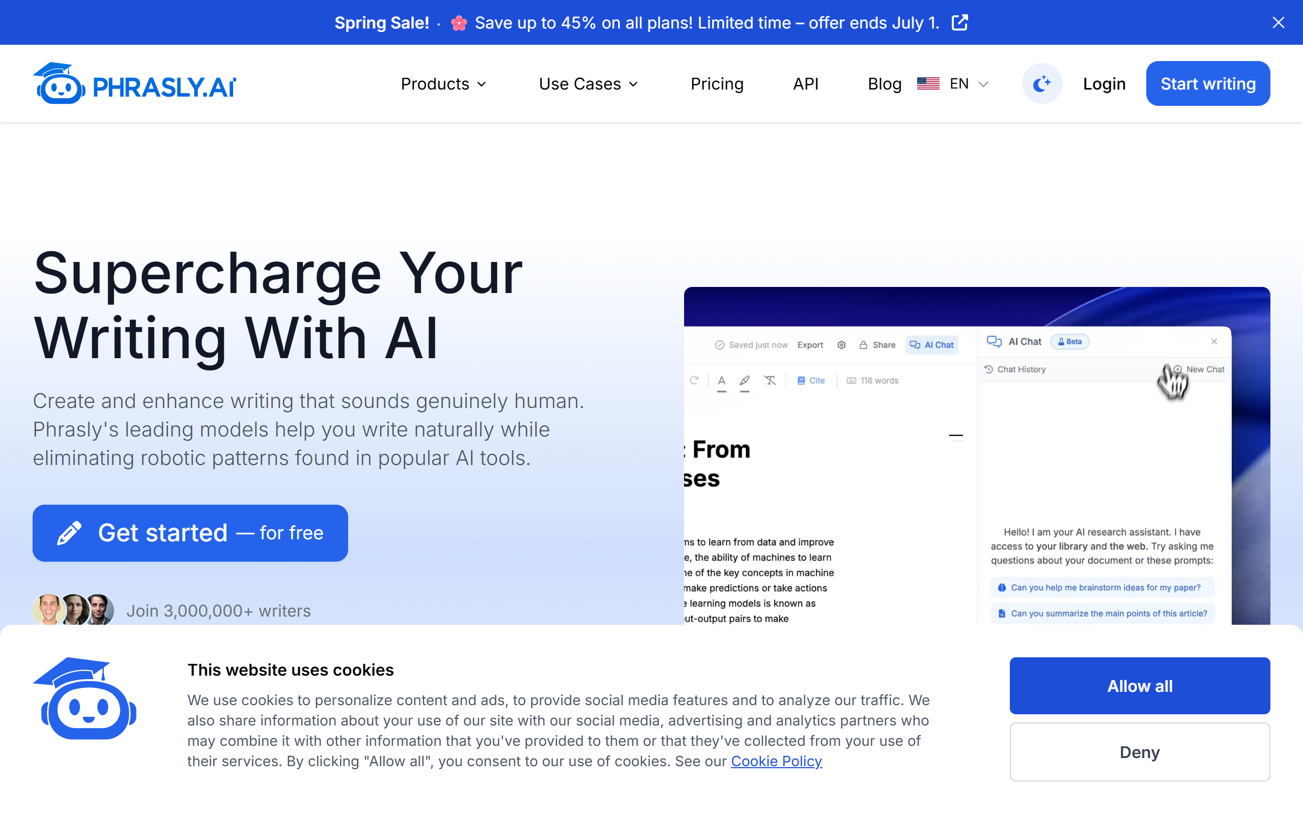 Phrasly AI screenshot