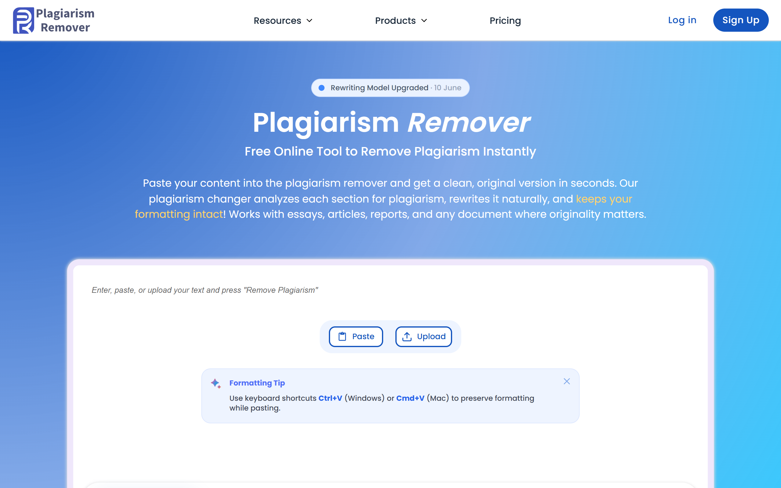 PlagiarismRemover.AI screenshot
