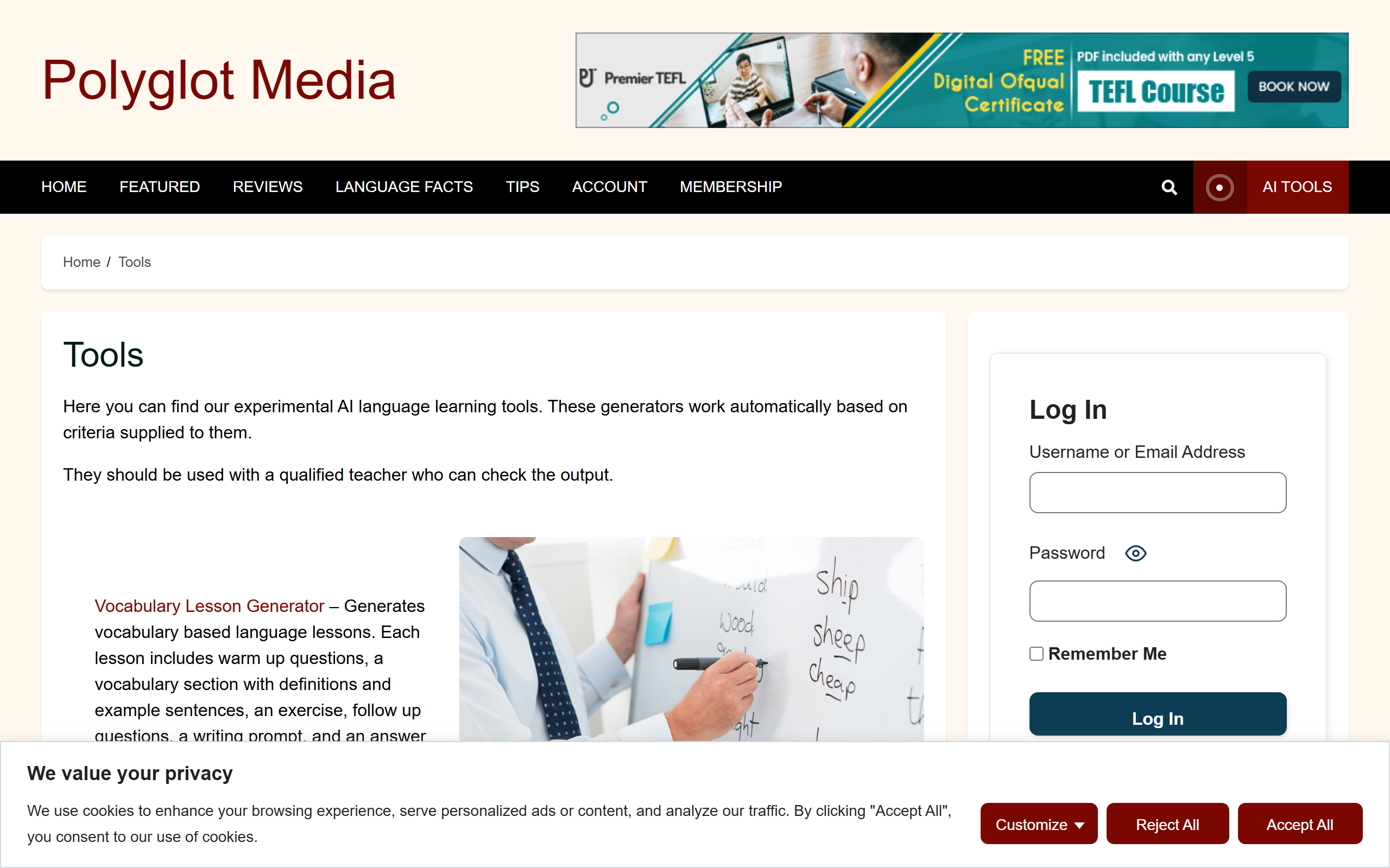 Polyglot Media screenshot