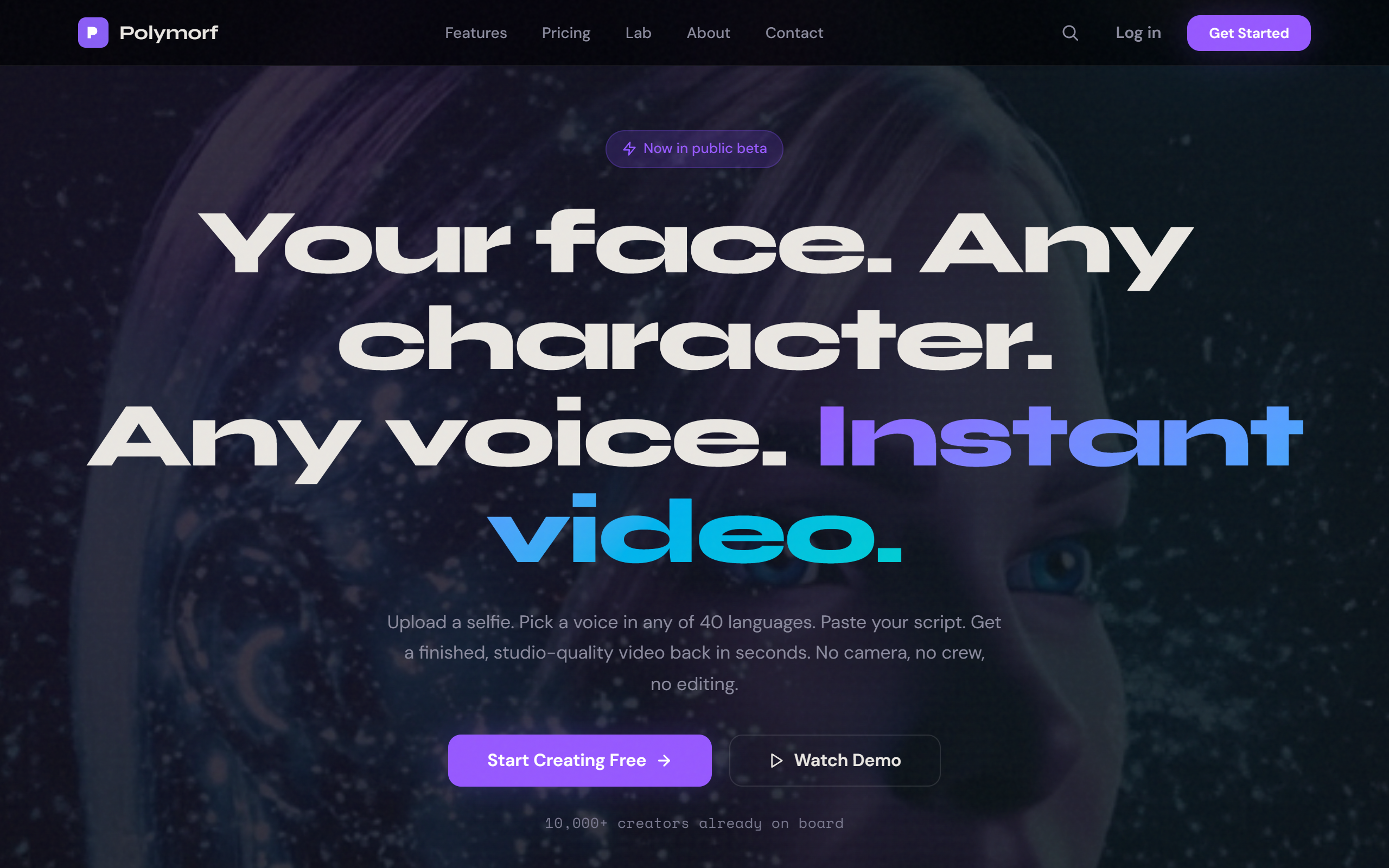 Polymorf screenshot