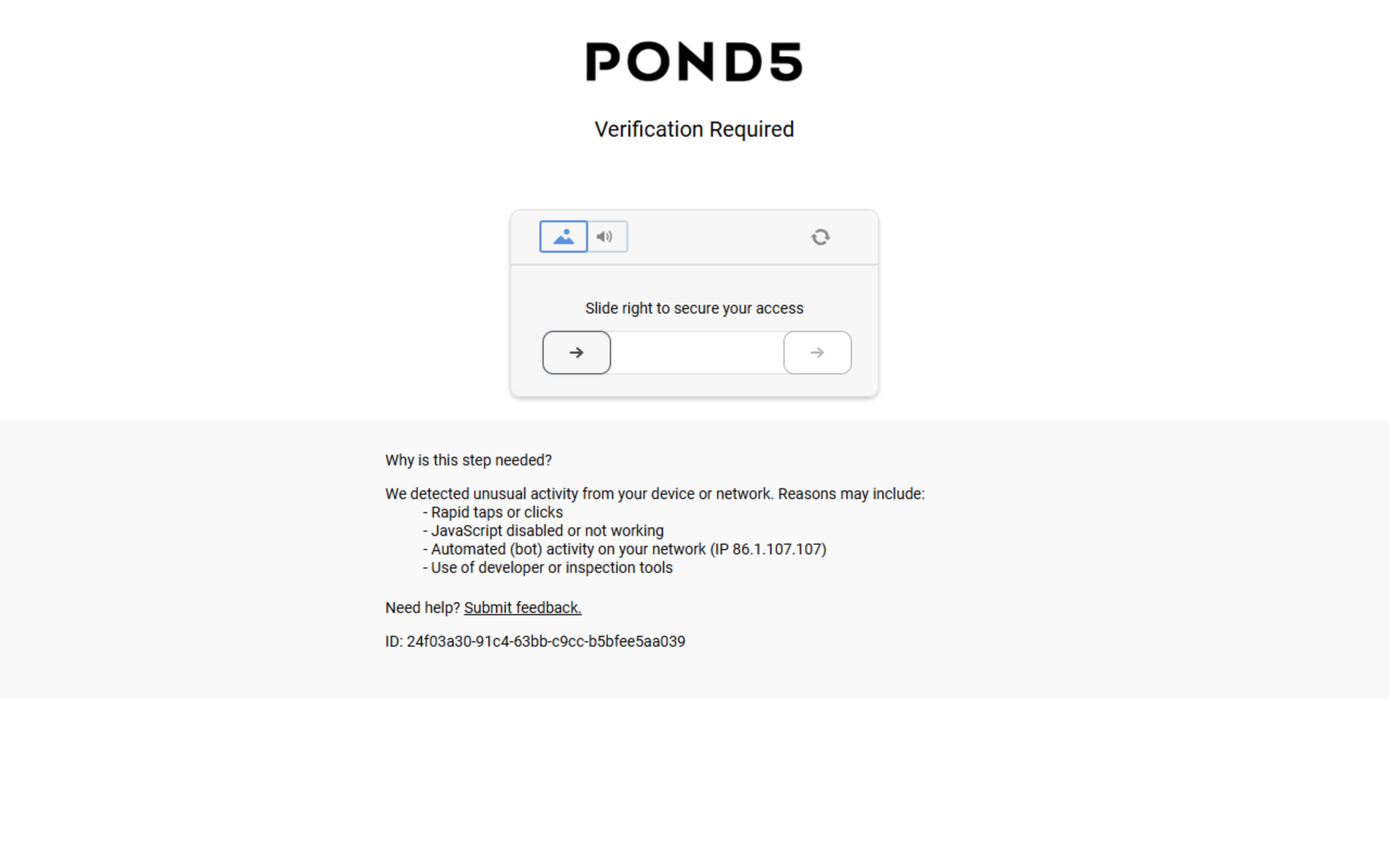 Pond5 screenshot
