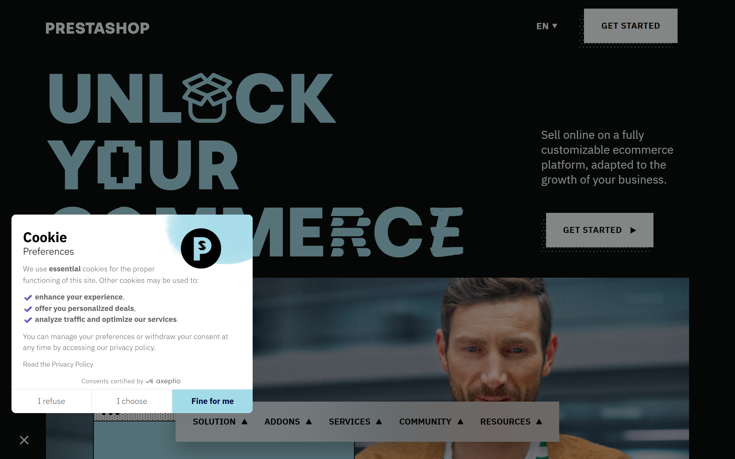 PrestaShop screenshot
