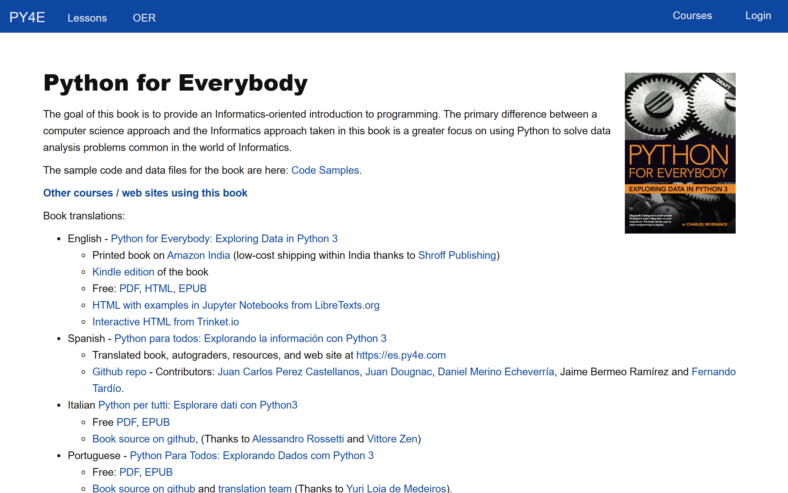 Python for Everybody: Exploring Data in Python 3 by Charles Severance screenshot