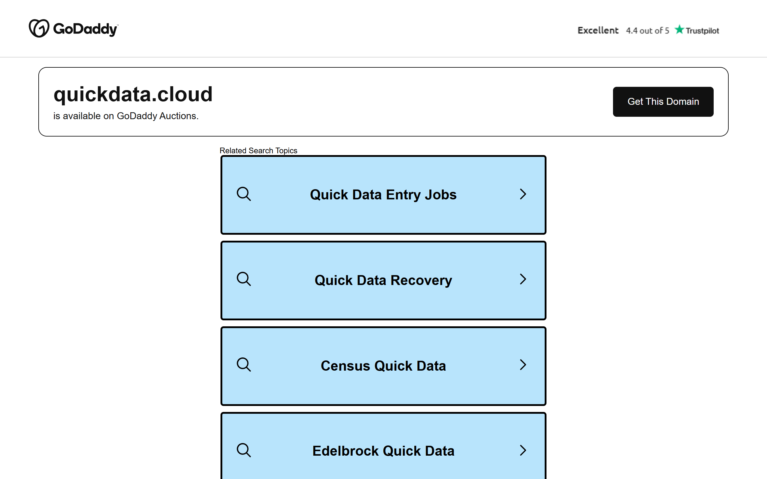 QuickData Cloud screenshot