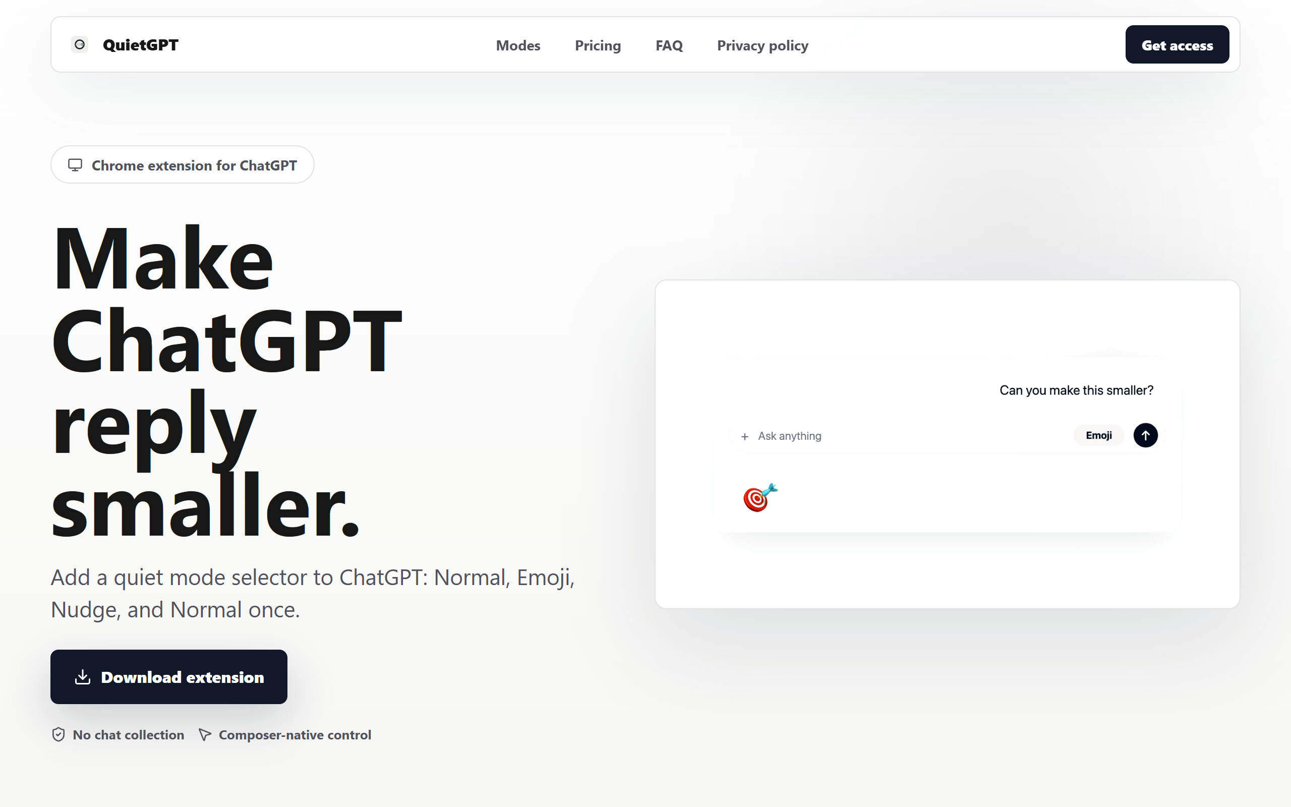 QuiteGPT screenshot