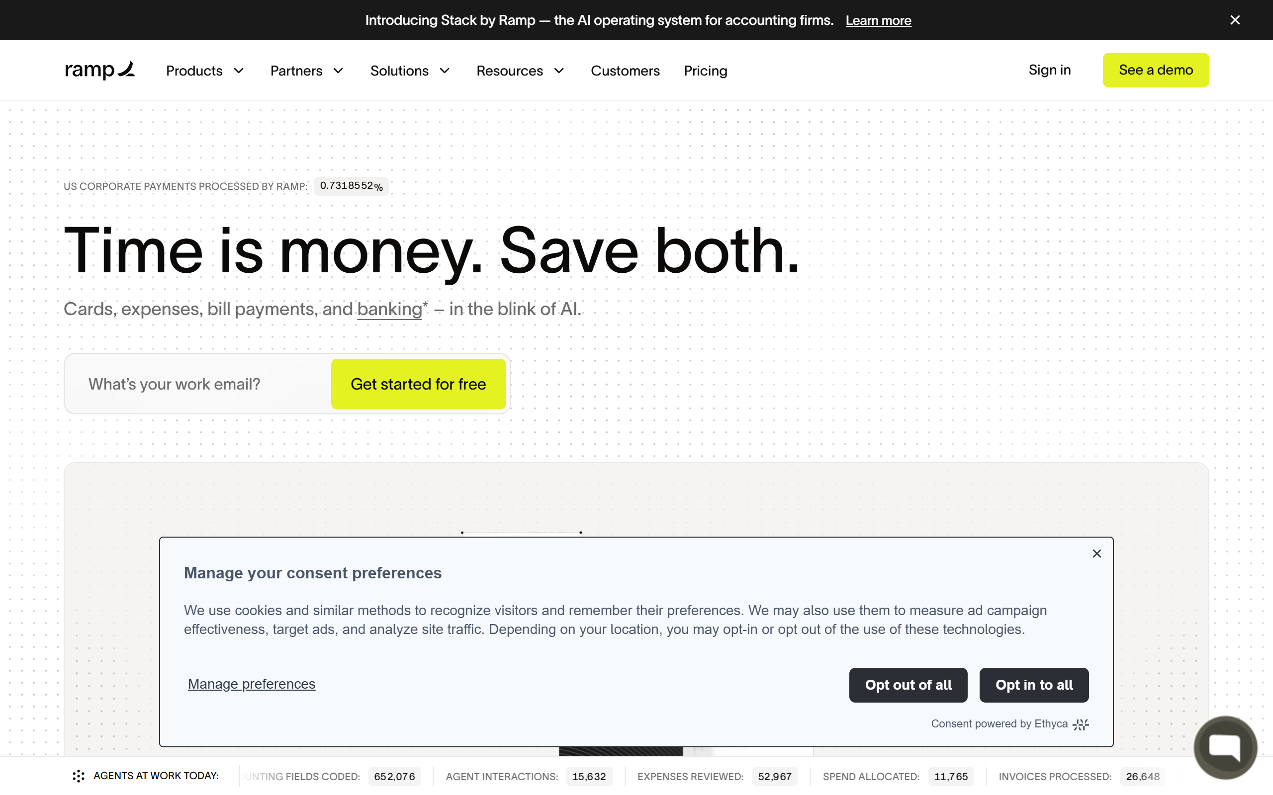 Ramp Finance AI screenshot