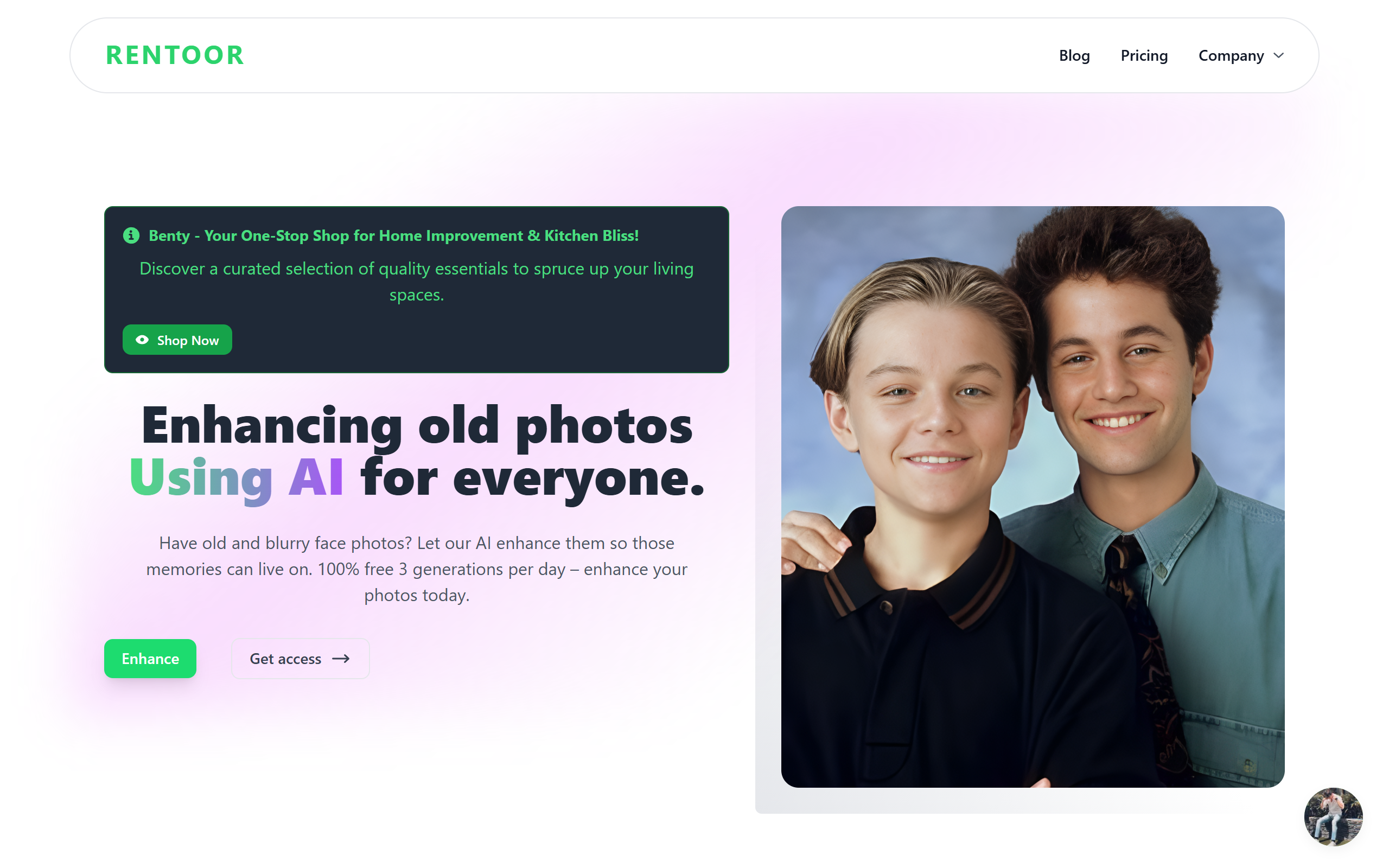 Rentoor screenshot