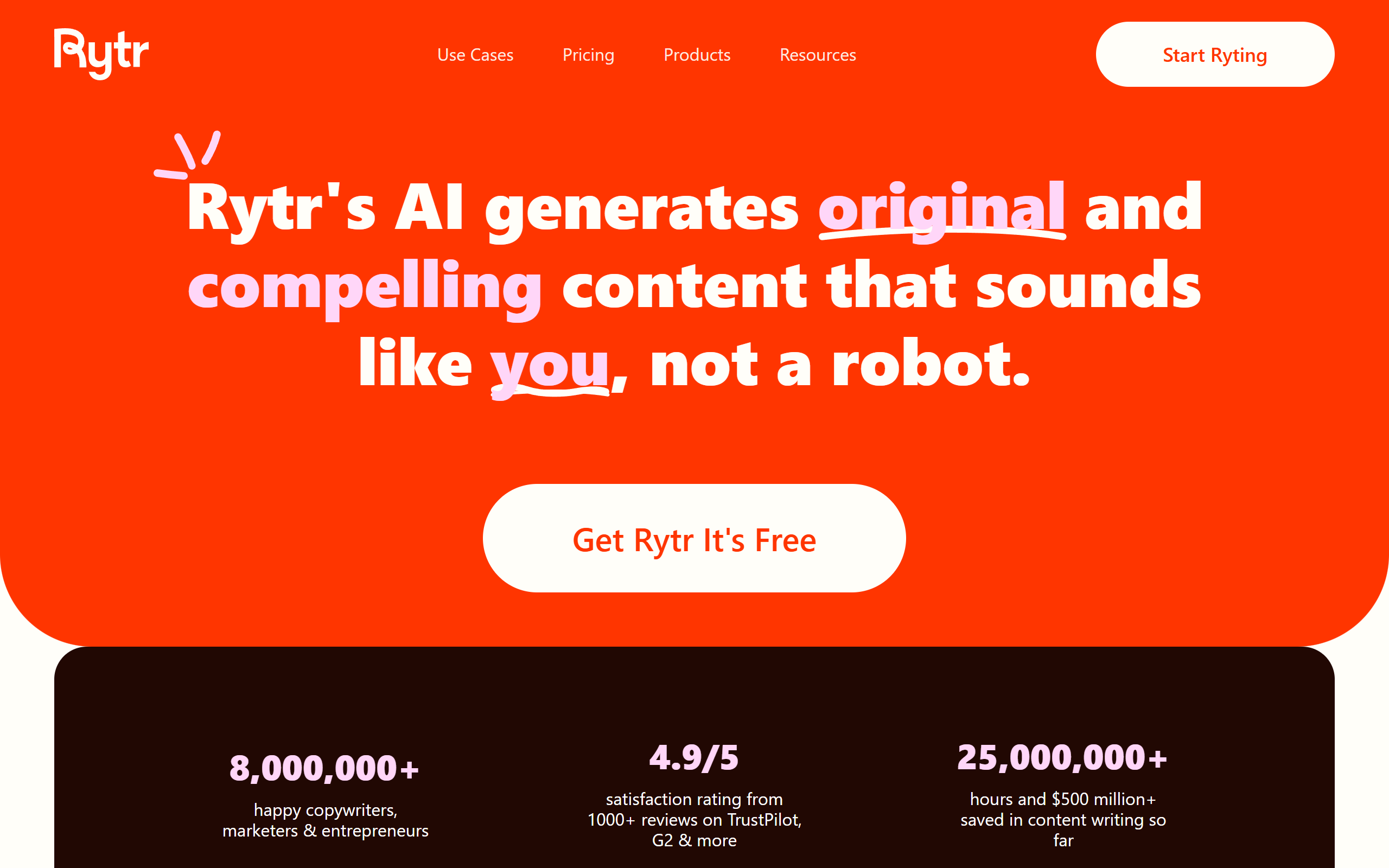Rytr AI screenshot