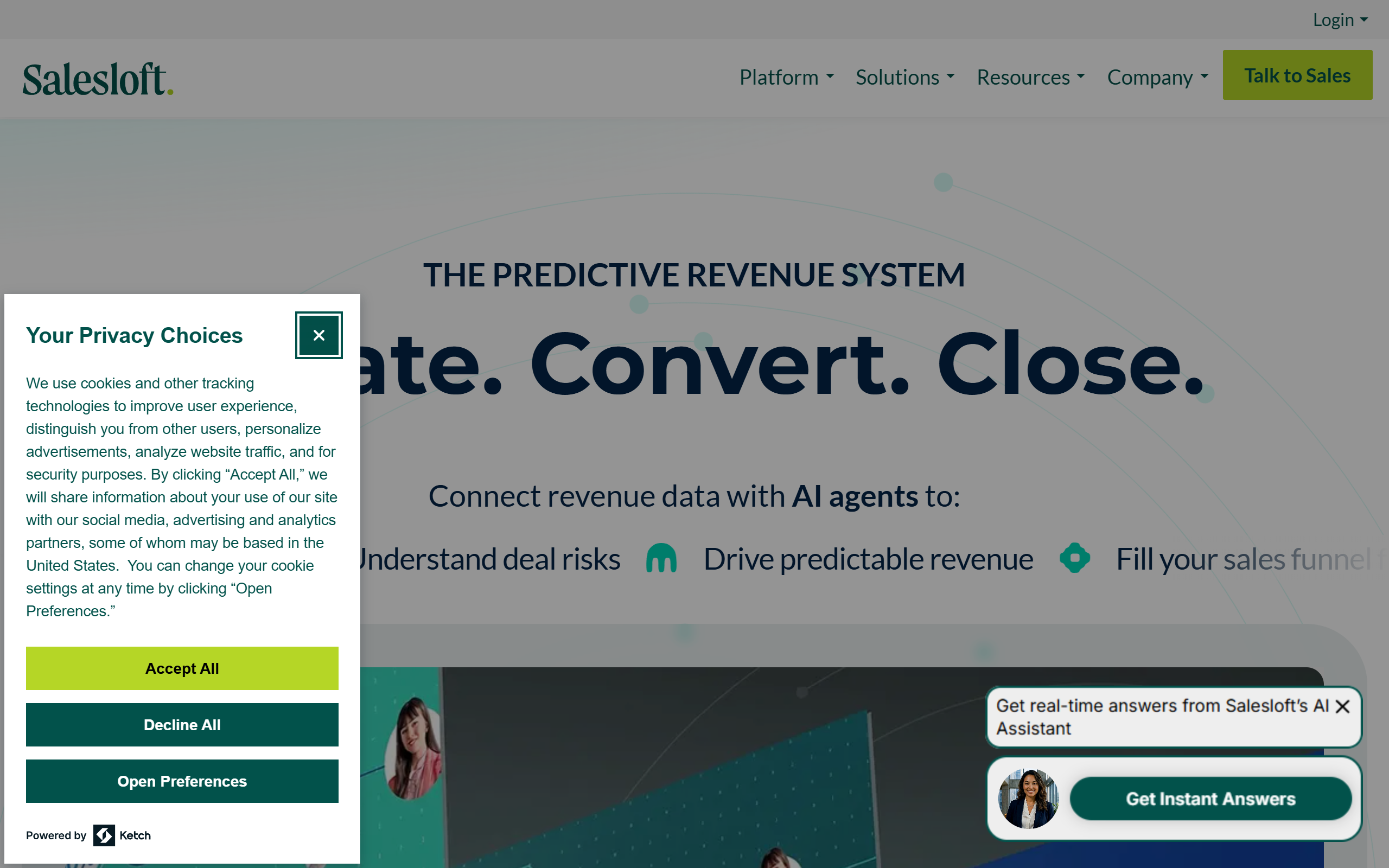 SalesLoft Revenue Orchestration screenshot