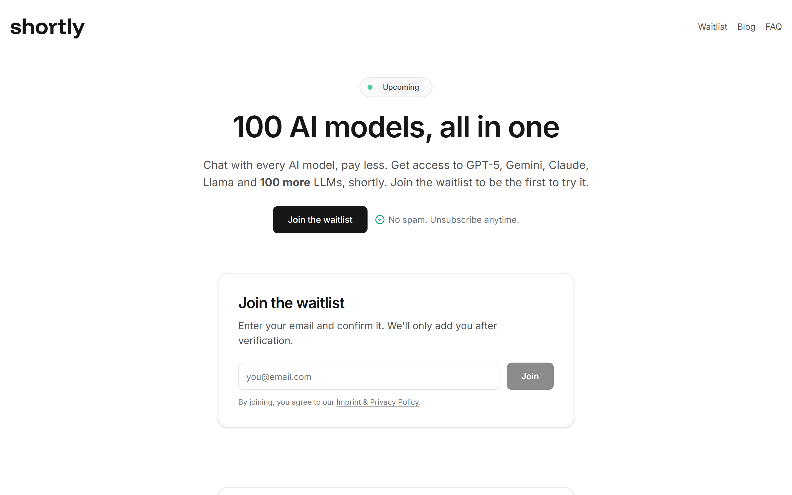 ShortlyAI screenshot