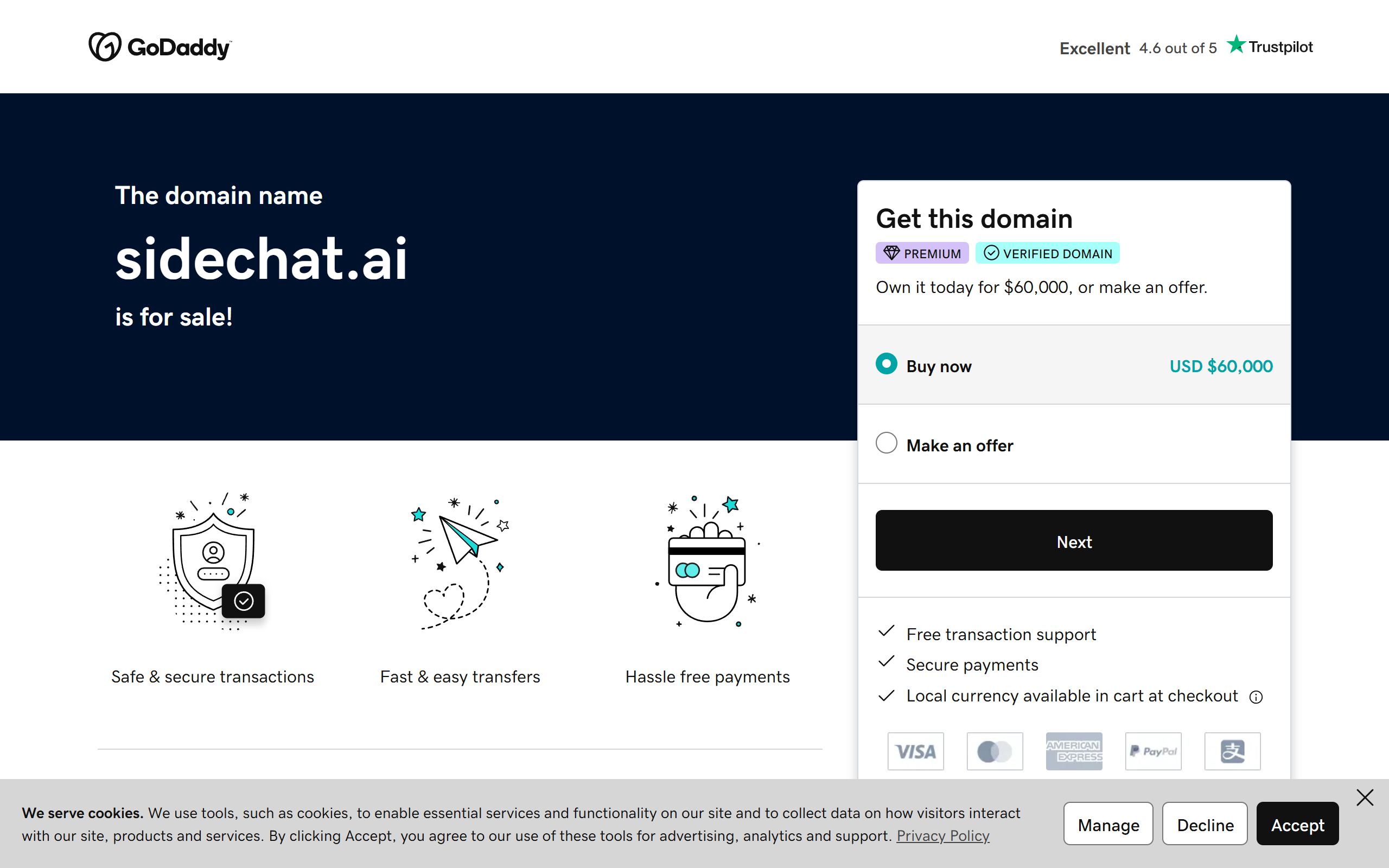 Sidechat screenshot
