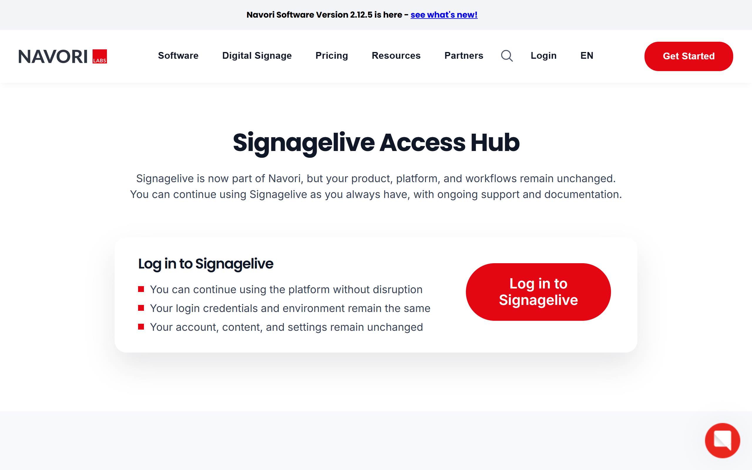Signagelive screenshot