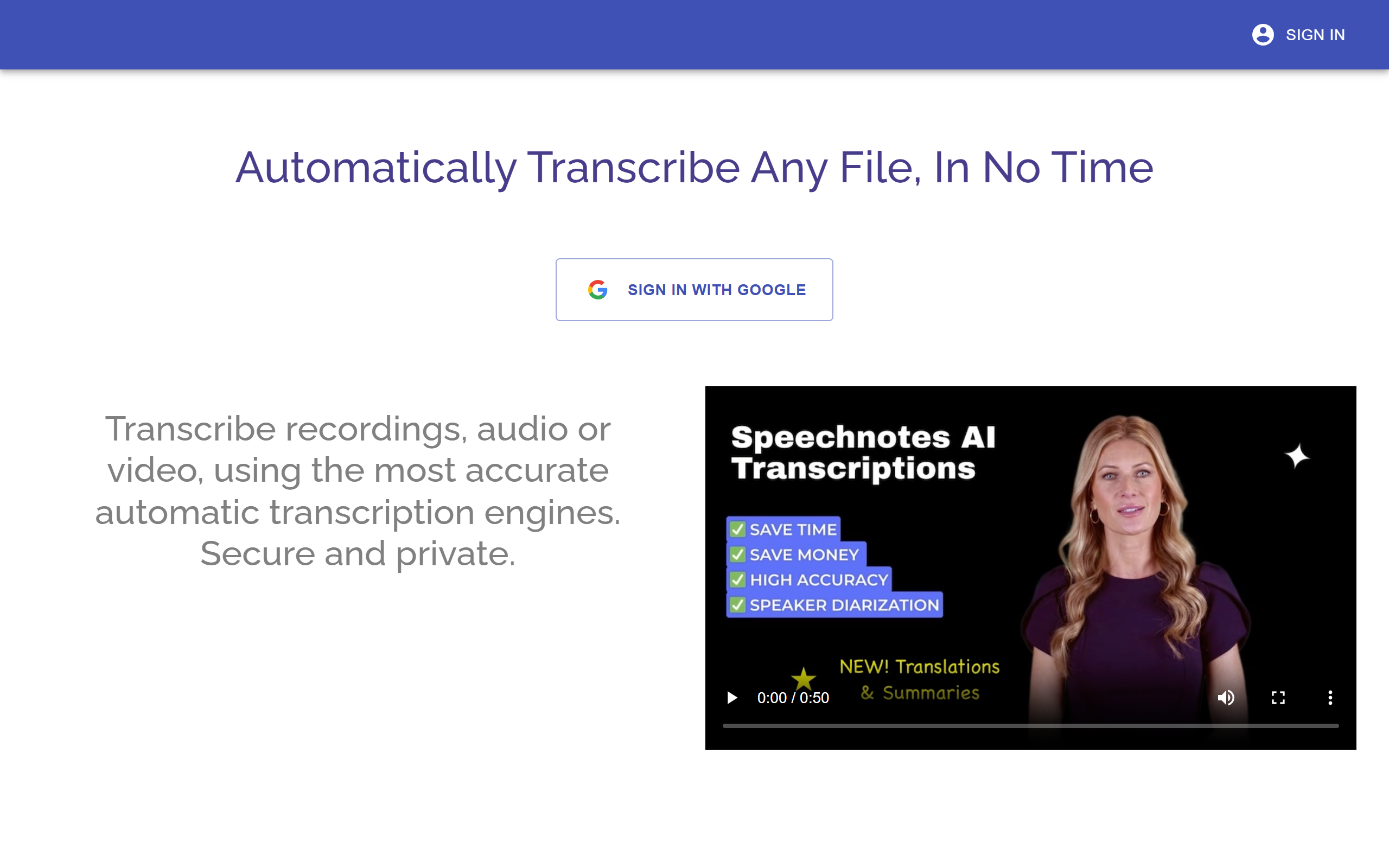 Speechnotes screenshot
