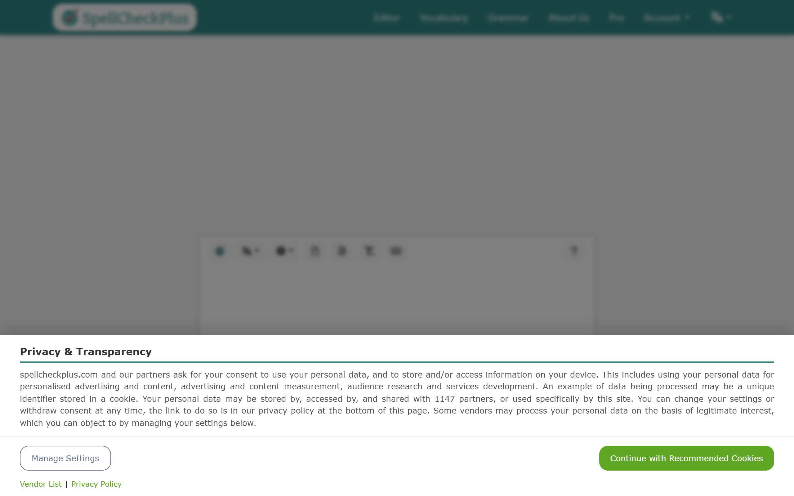 Spellcheck Plus screenshot