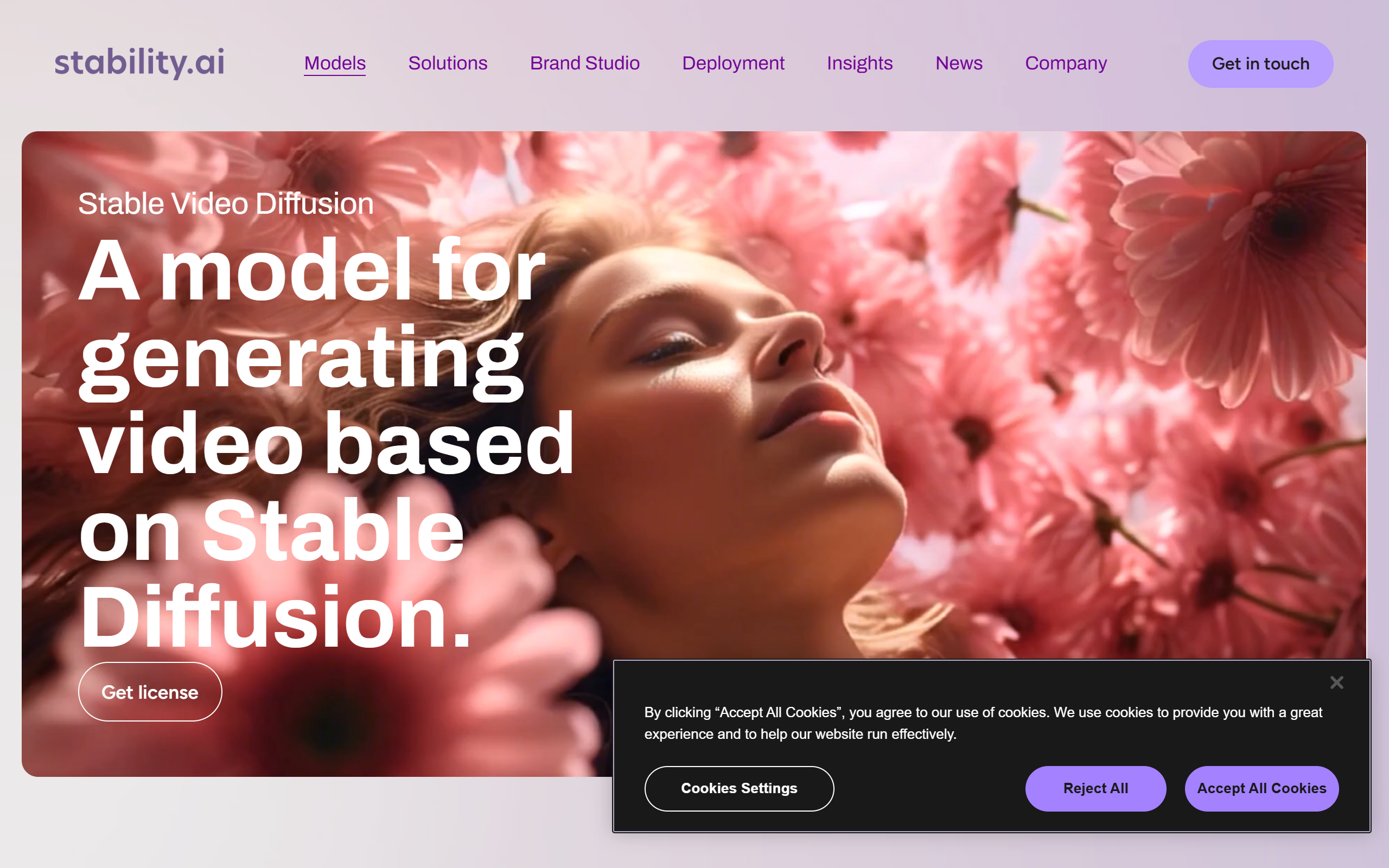 Stable Video Diffusion screenshot