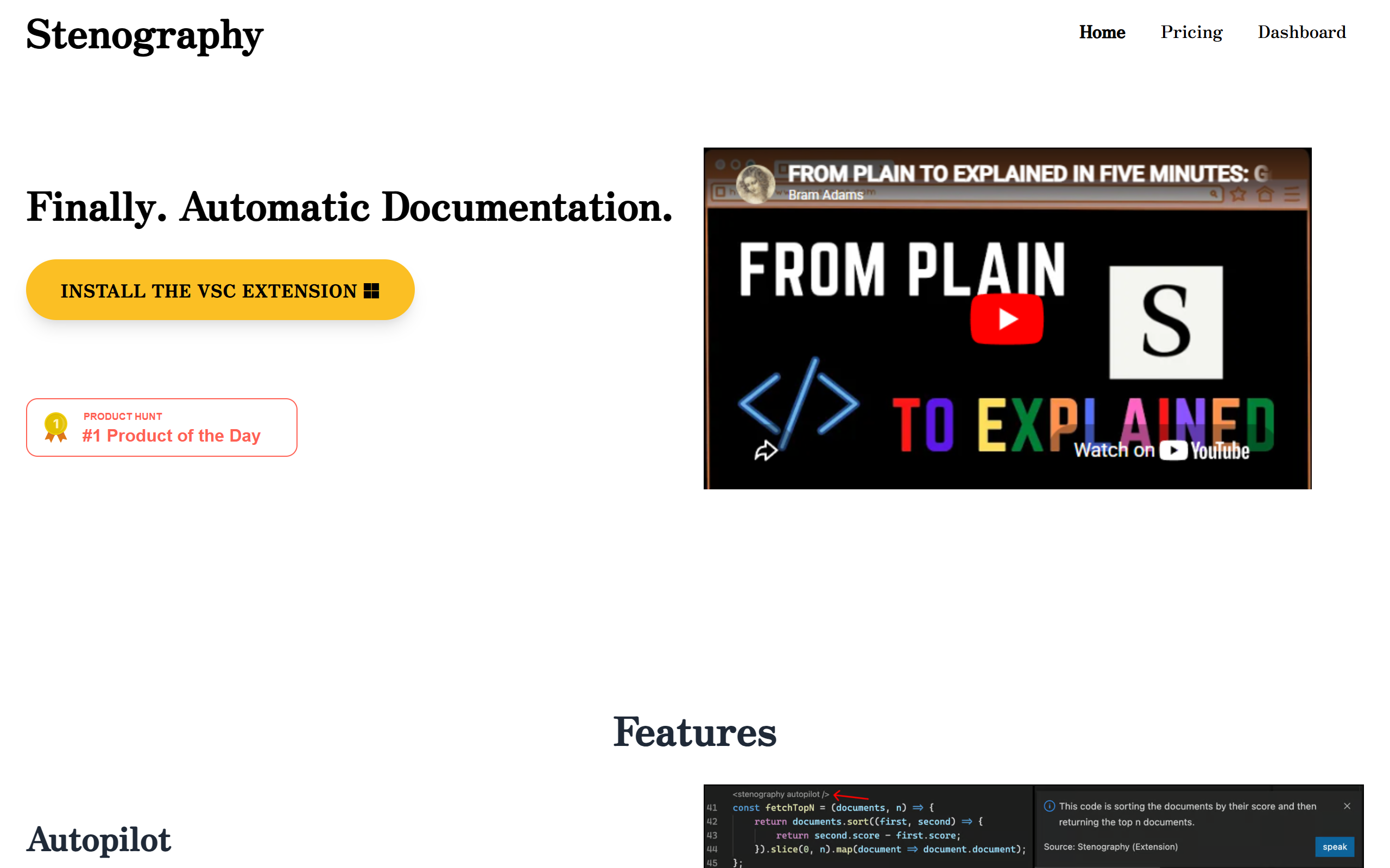 Stenography screenshot