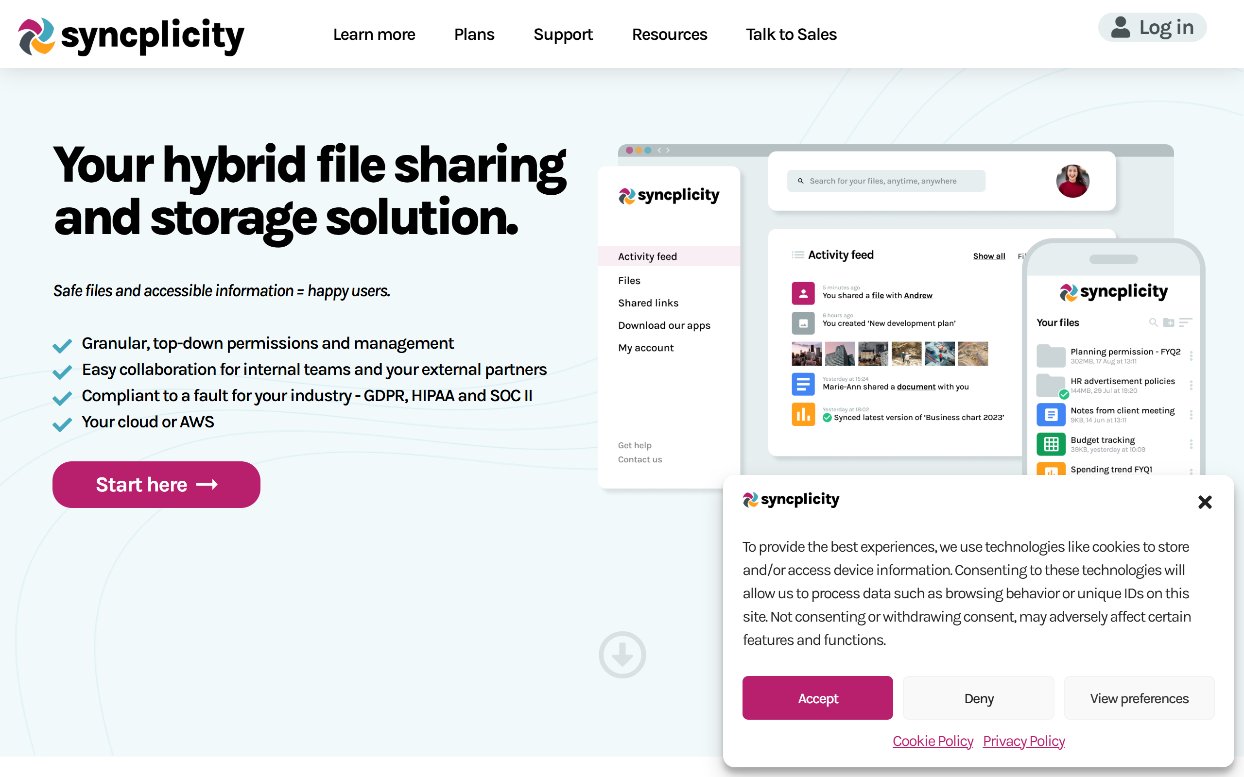 Syncplicity screenshot