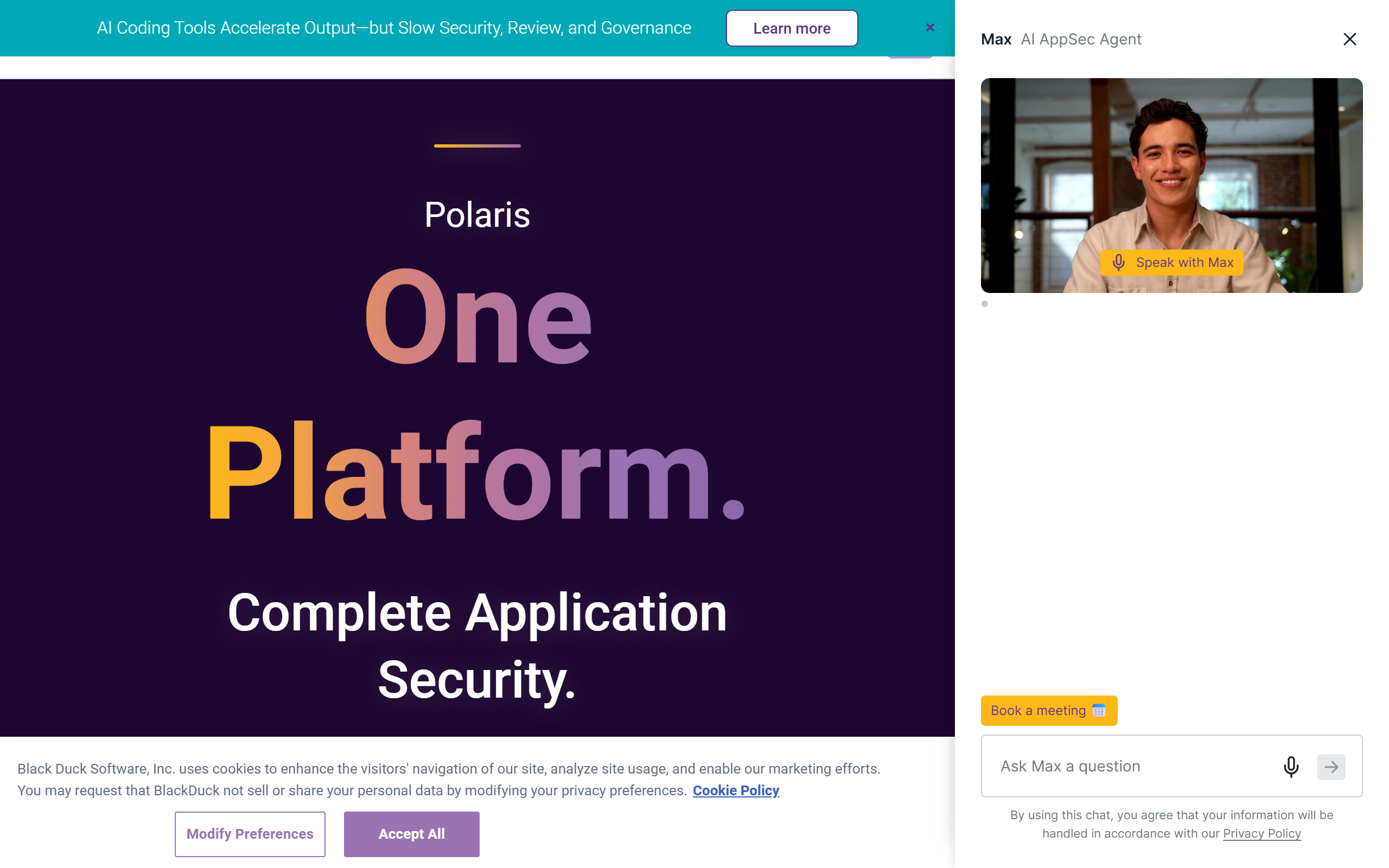 Synopsys AI Security screenshot