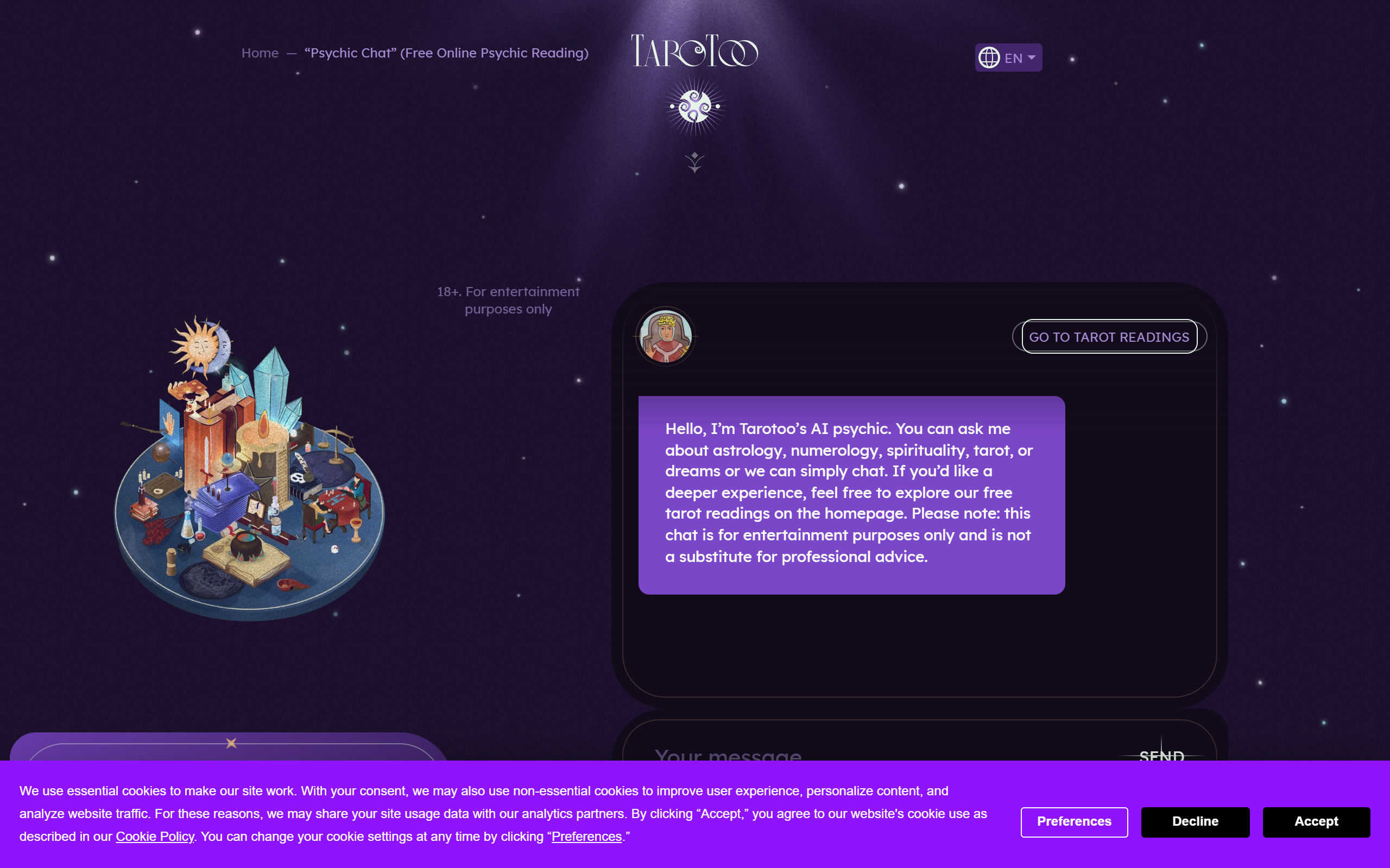 Tarotoo Ai Psychic screenshot