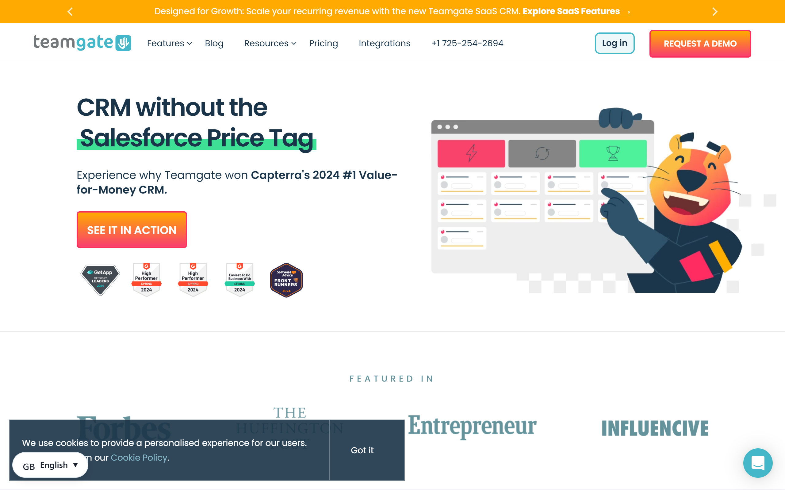 Teamgate CRM screenshot