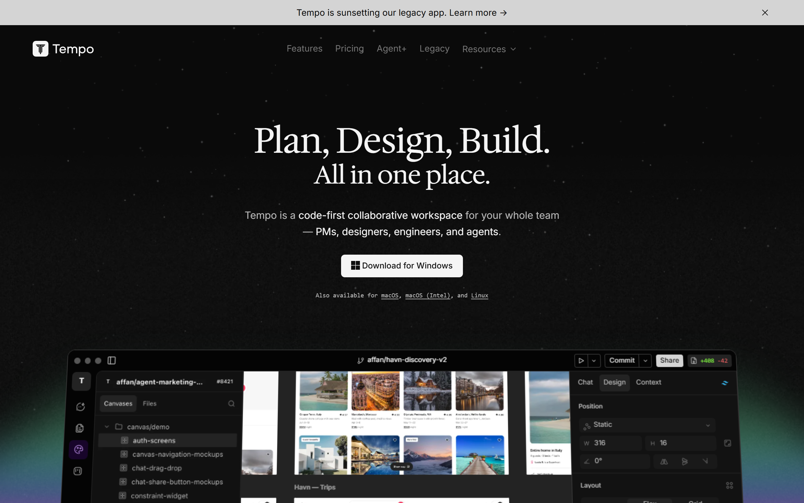 Tempo Labs screenshot