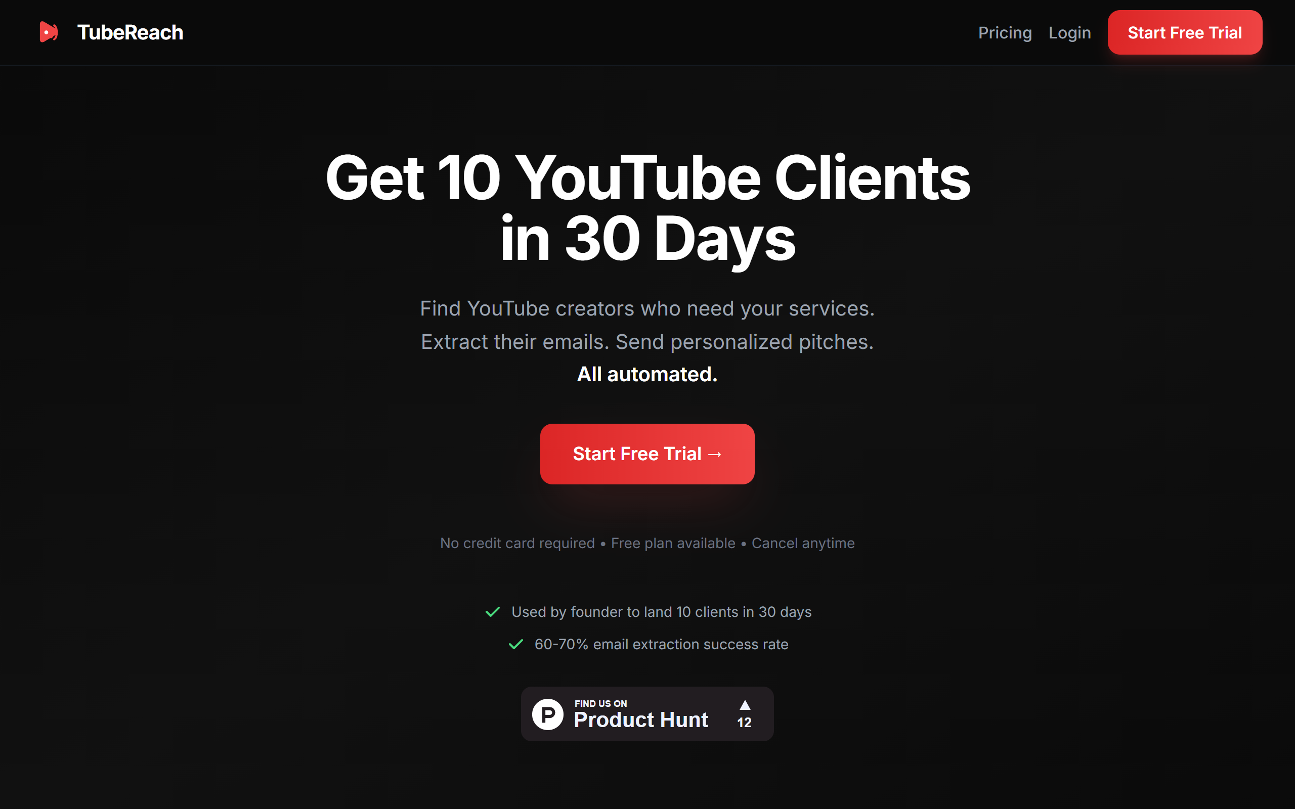 TubeReach screenshot