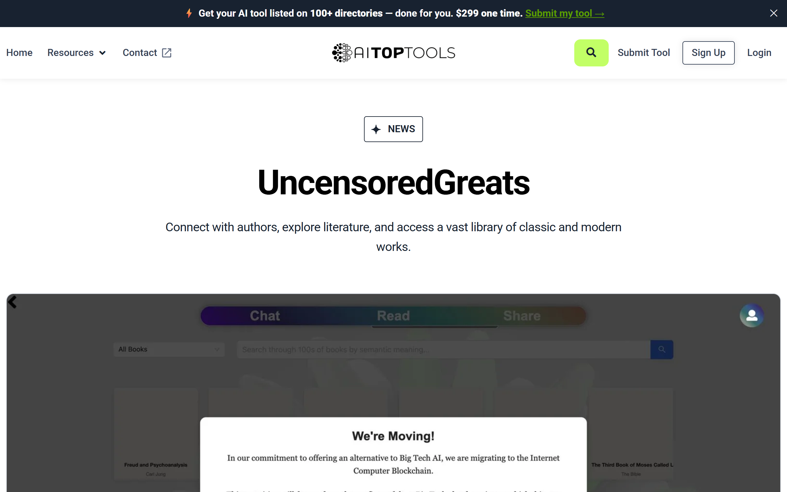 UncensoredGreats screenshot