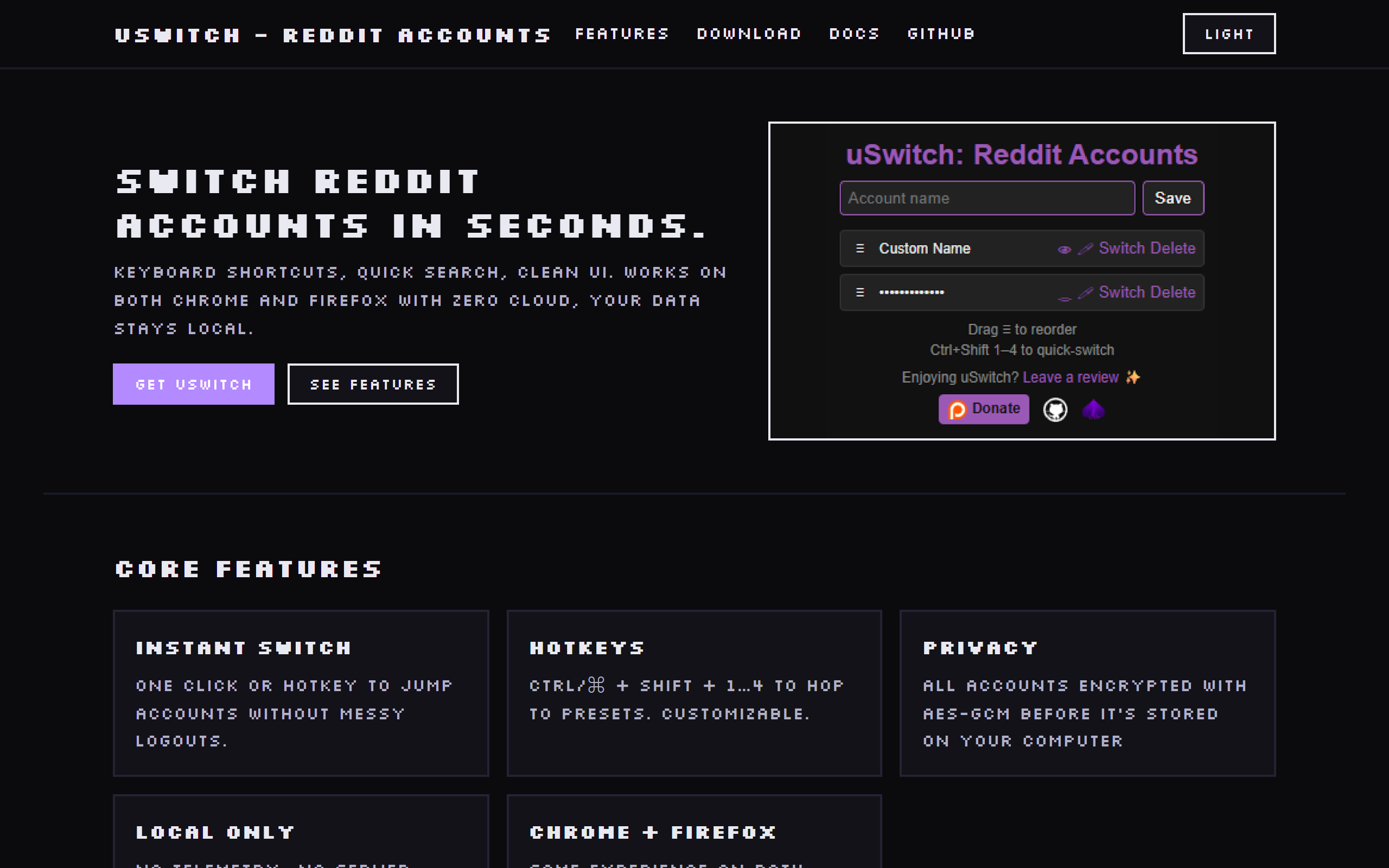 uSwitch: Reddit Accounts screenshot