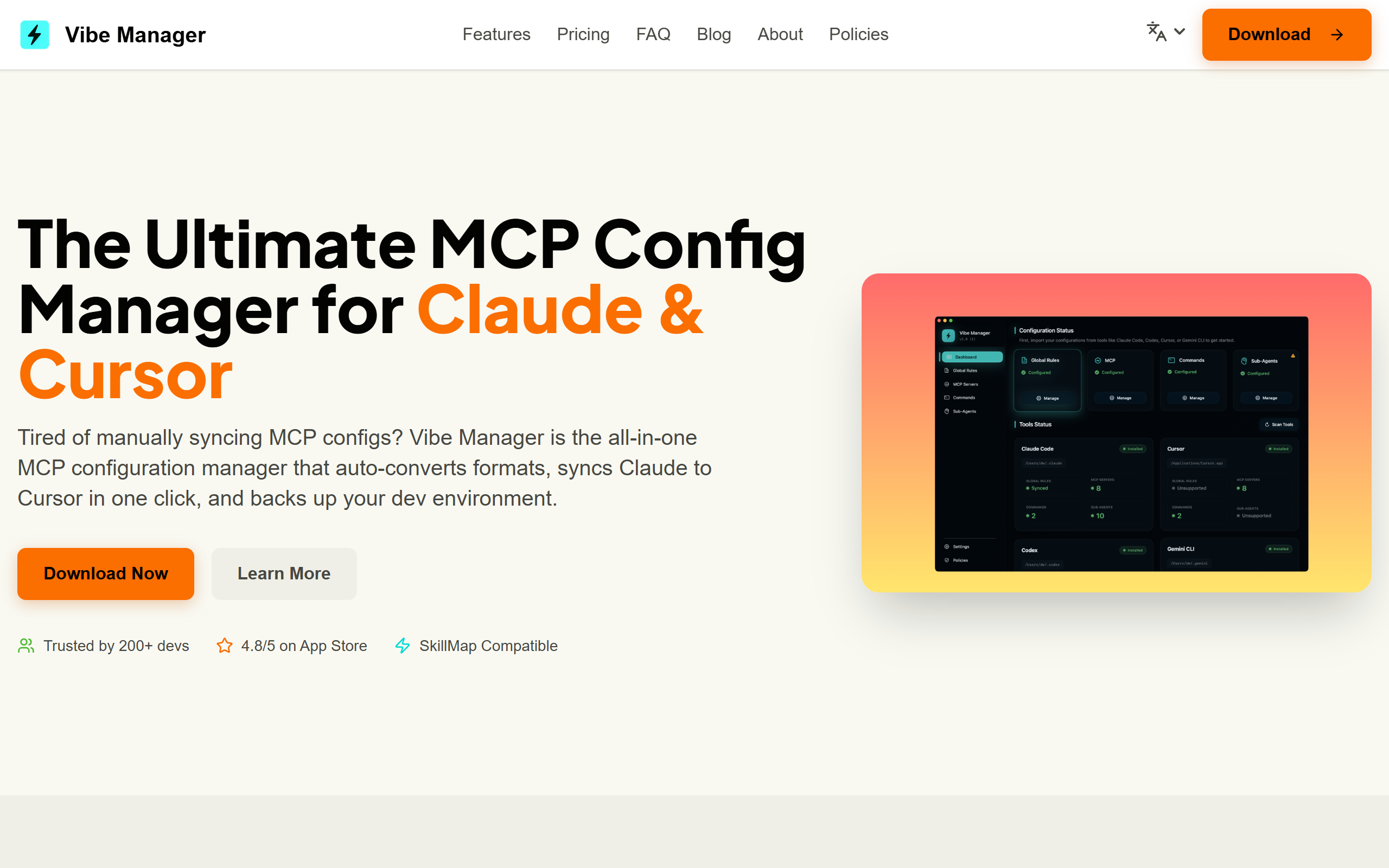 Vibe Manager-MCP syn screenshot