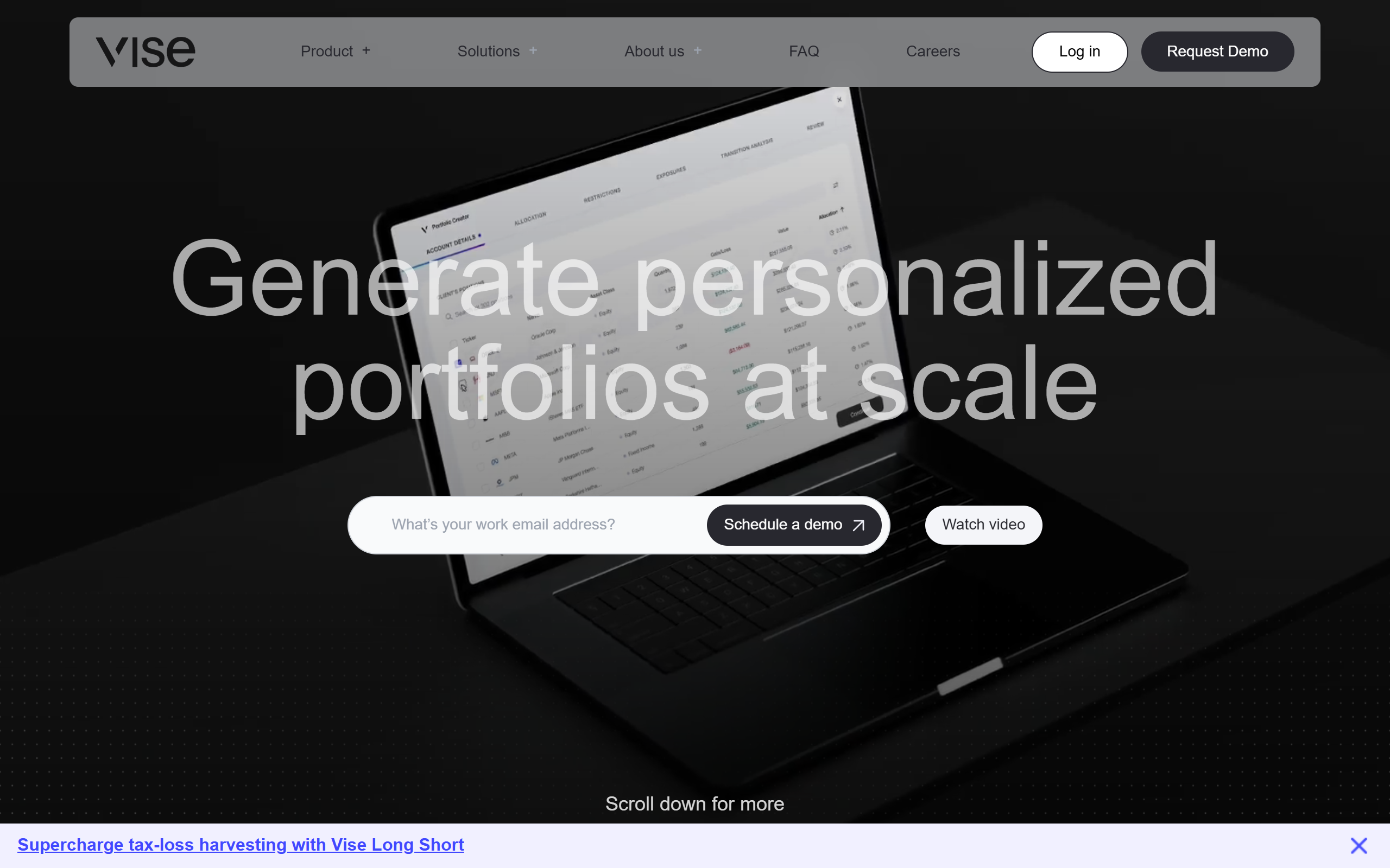 Vise screenshot
