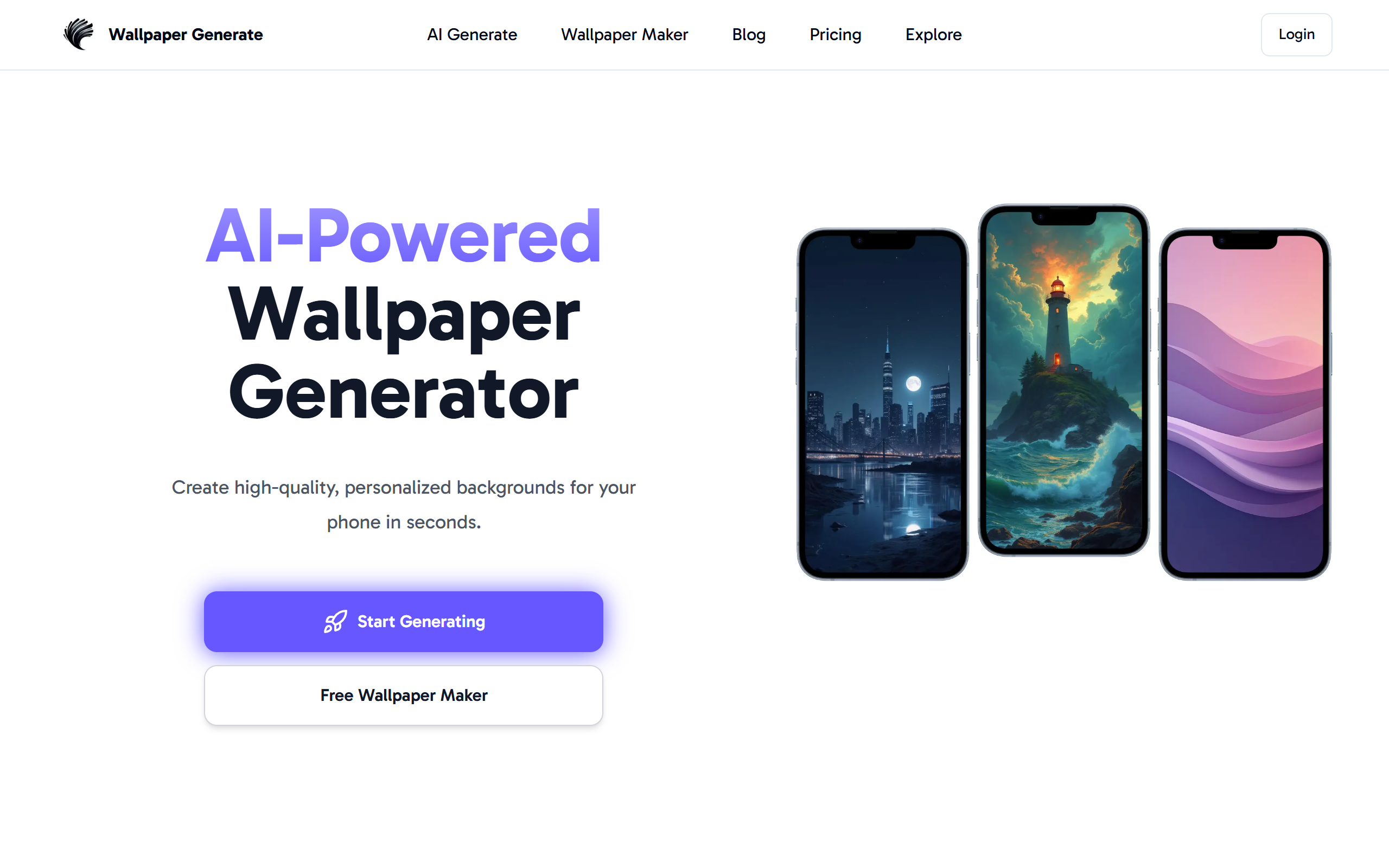 Wallpaper Generate screenshot