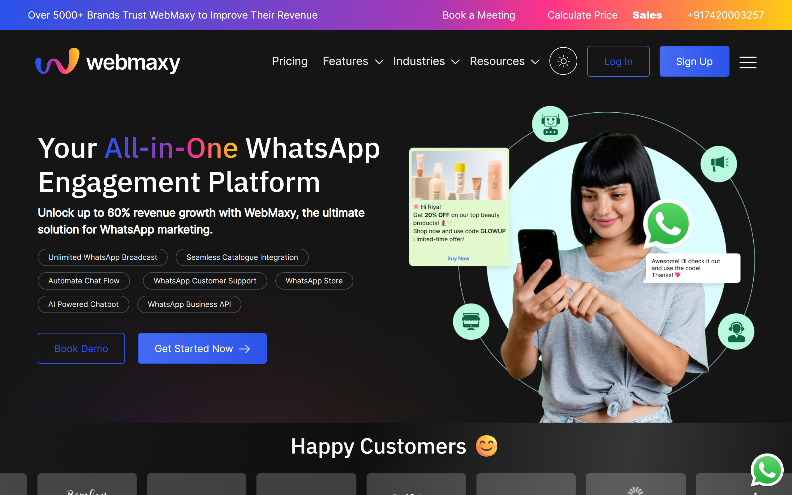Webmaxy screenshot