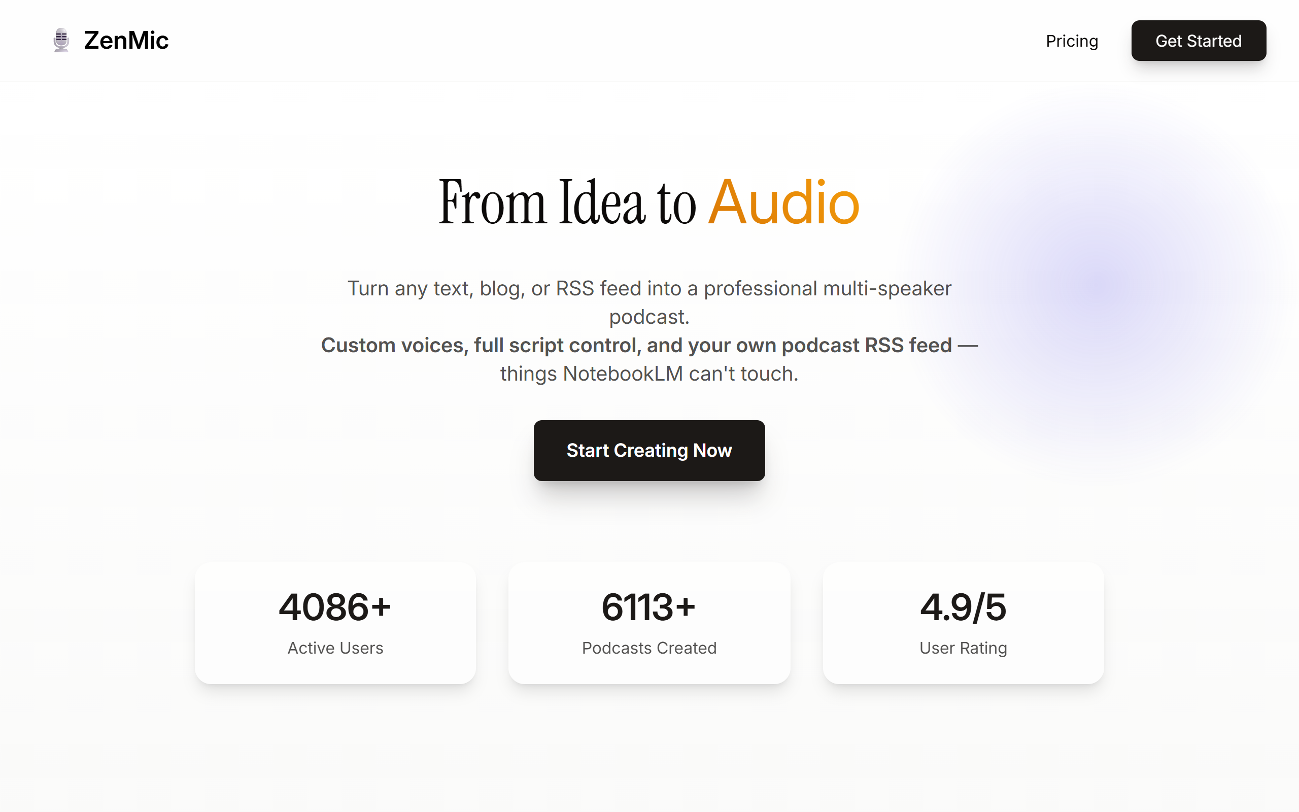Zenmic.com screenshot